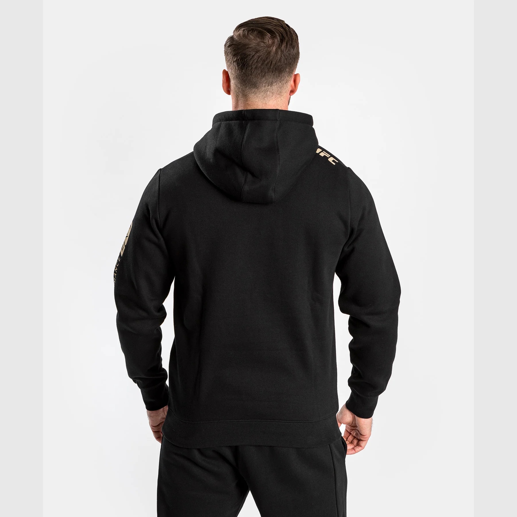 UFC Adrenaline by Venum Fight Week Men’s Pullover Hoodie - Black - Image 2