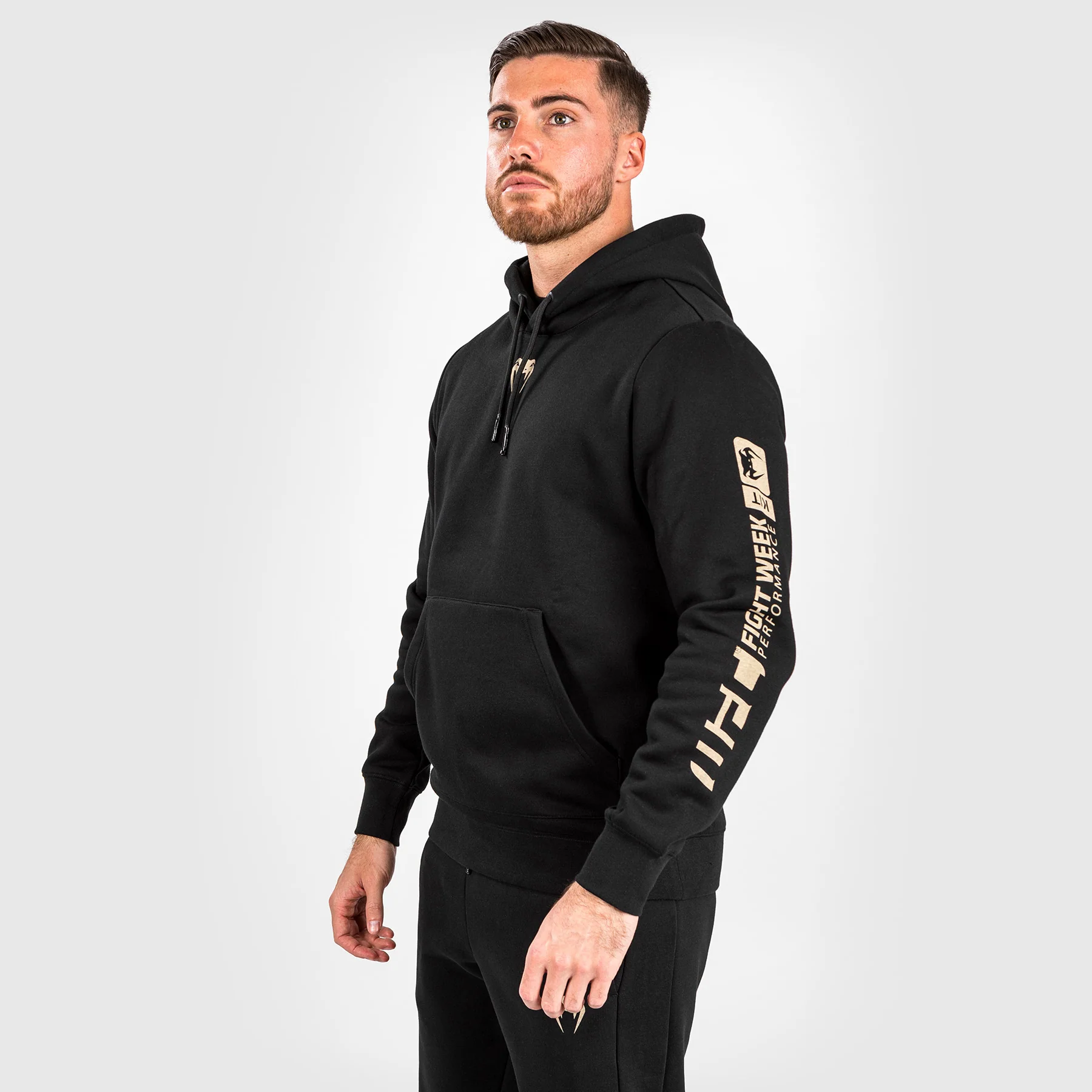UFC Adrenaline by Venum Fight Week Men’s Pullover Hoodie - Black - Image 4