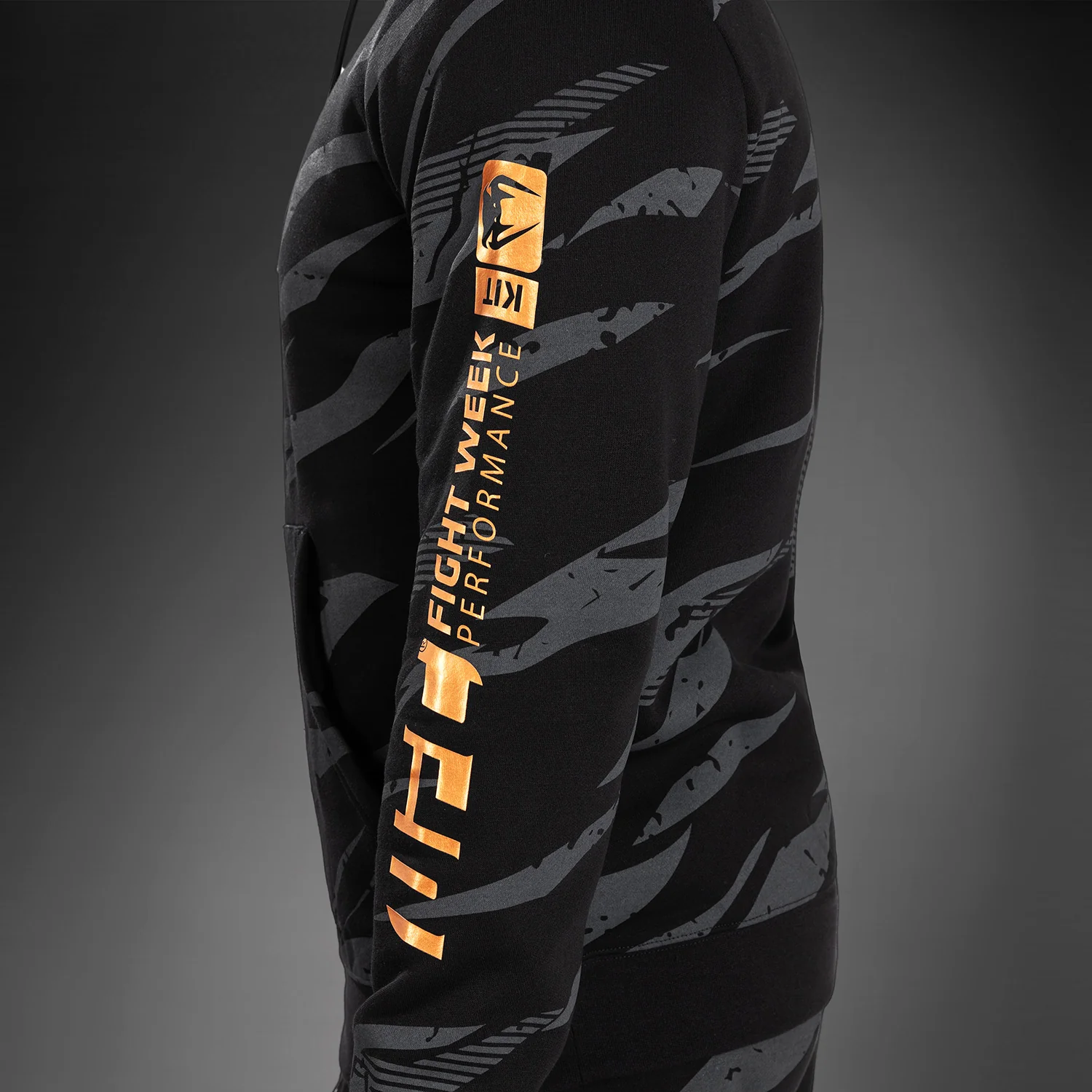 UFC Adrenaline by Venum Fight Week Men’s Pullover Hoodie - Urban Camo - Image 4