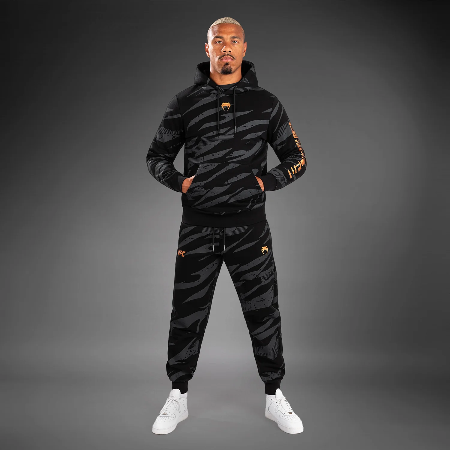 UFC Adrenaline by Venum Fight Week Men’s Pullover Hoodie - Urban Camo - Image 6