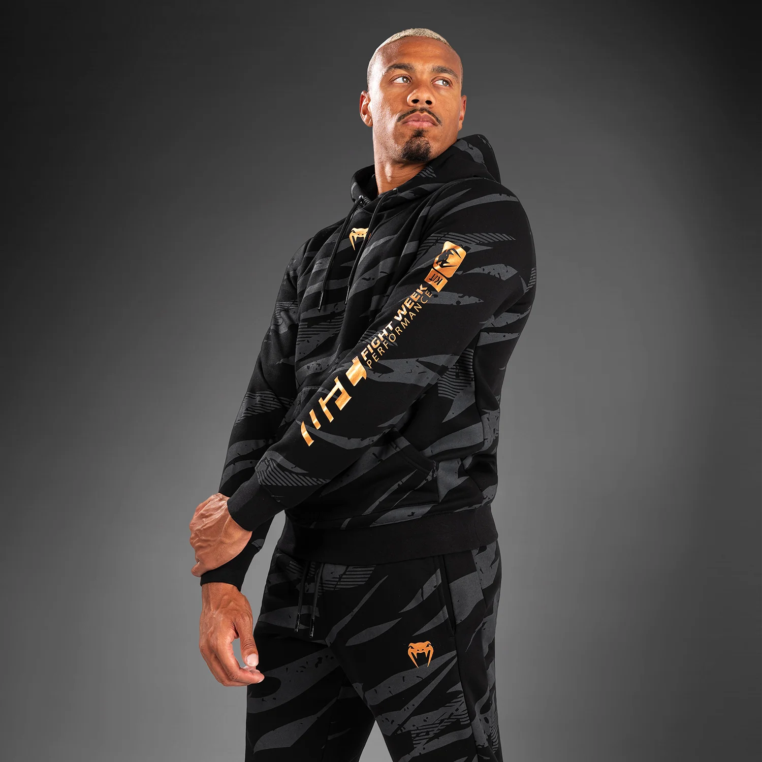 UFC Adrenaline by Venum Fight Week Men’s Pullover Hoodie - Urban Camo - Image 7