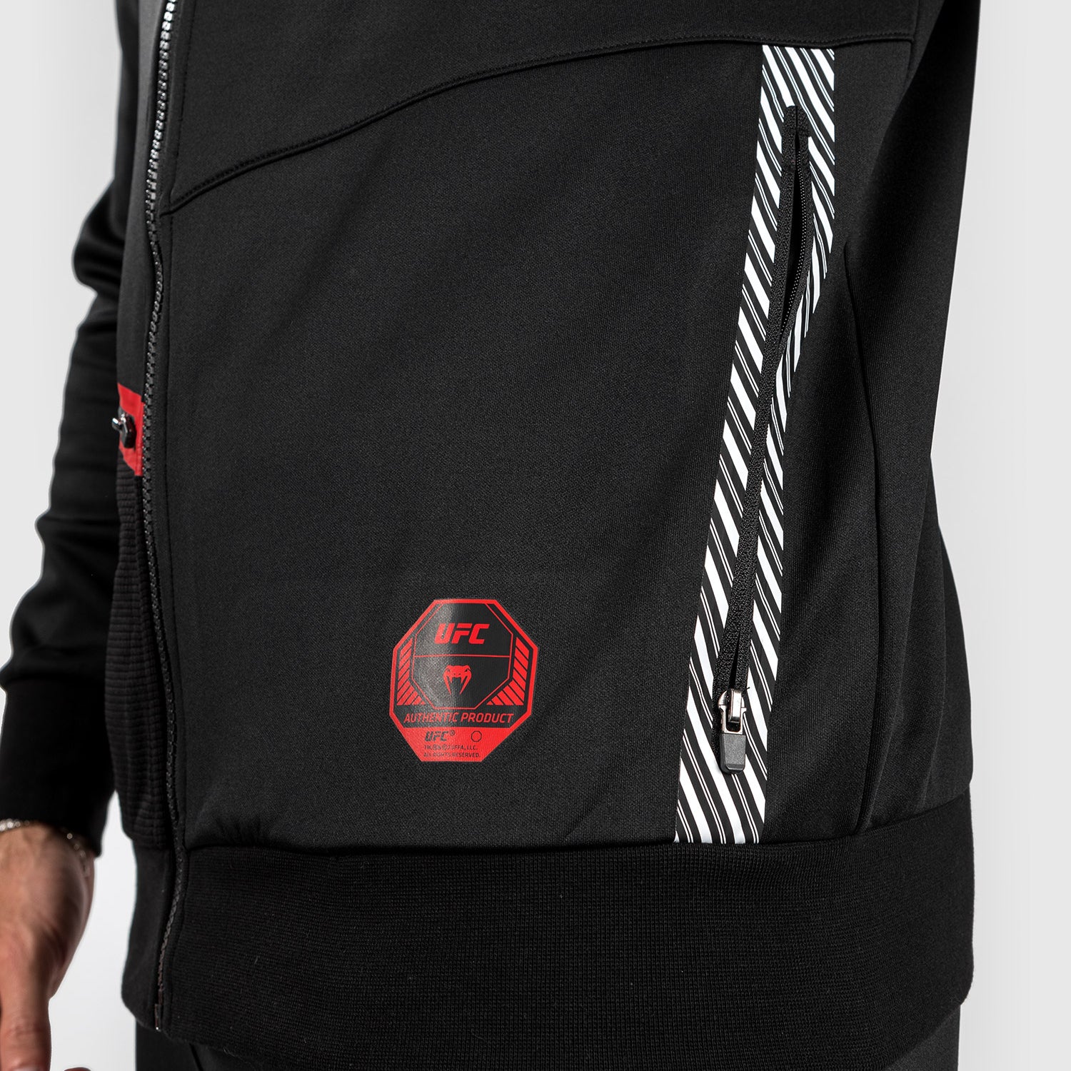 UFC Adrenaline by Venum Fight Week Men’s Zip Hoodie - Black - Image 9