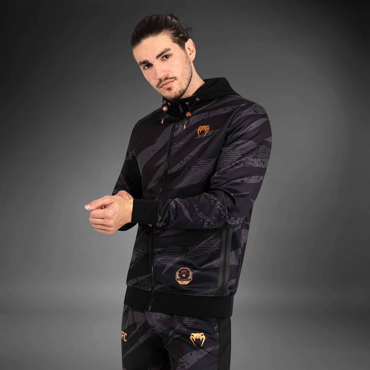 UFC Adrenaline by Venum Fight Week Men’s zip Hoodie - Urban Camo - Image 4