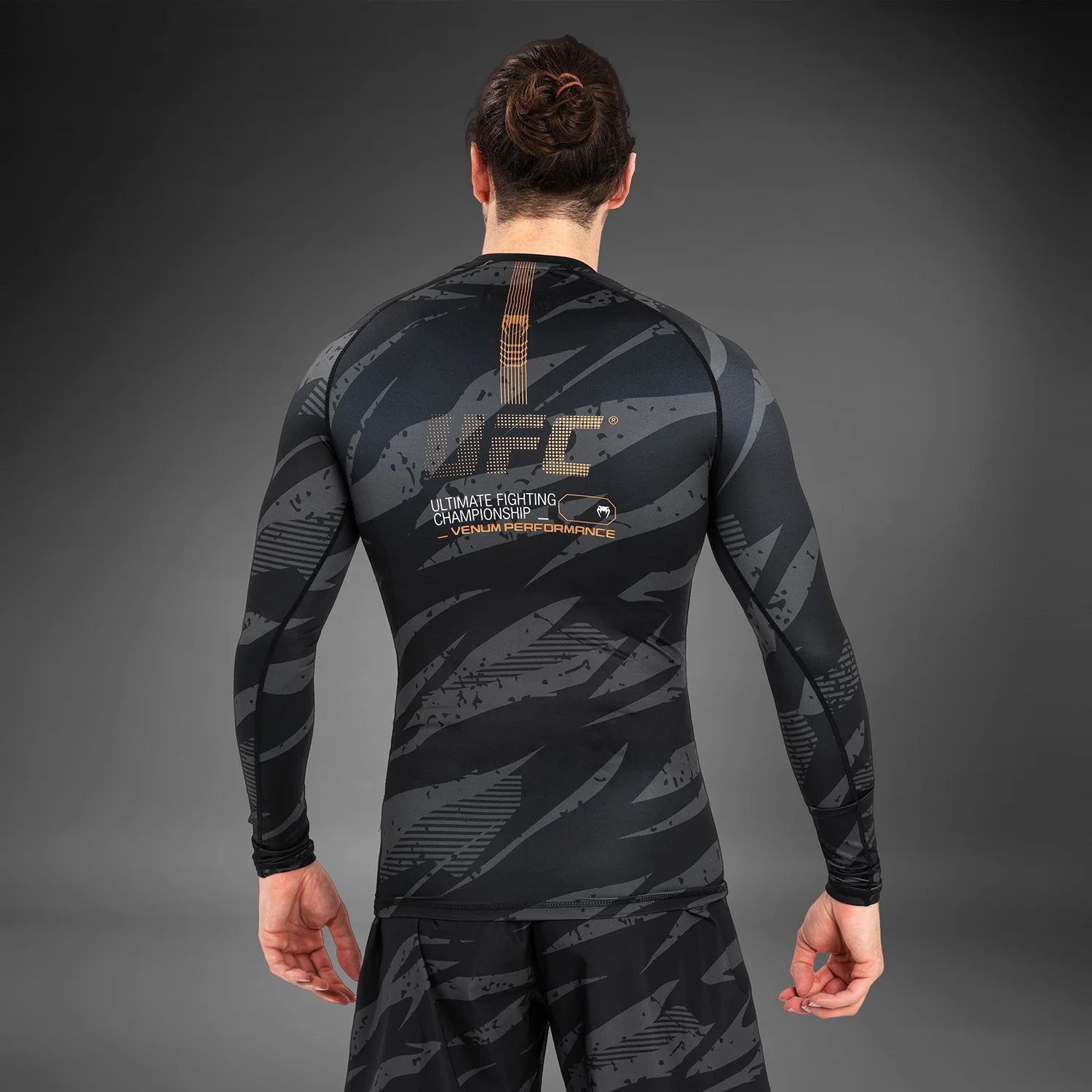 UFC Adrenaline by Venum Fight Week Performance Long Sleeve Rashguard - Urban Camo - Image 6