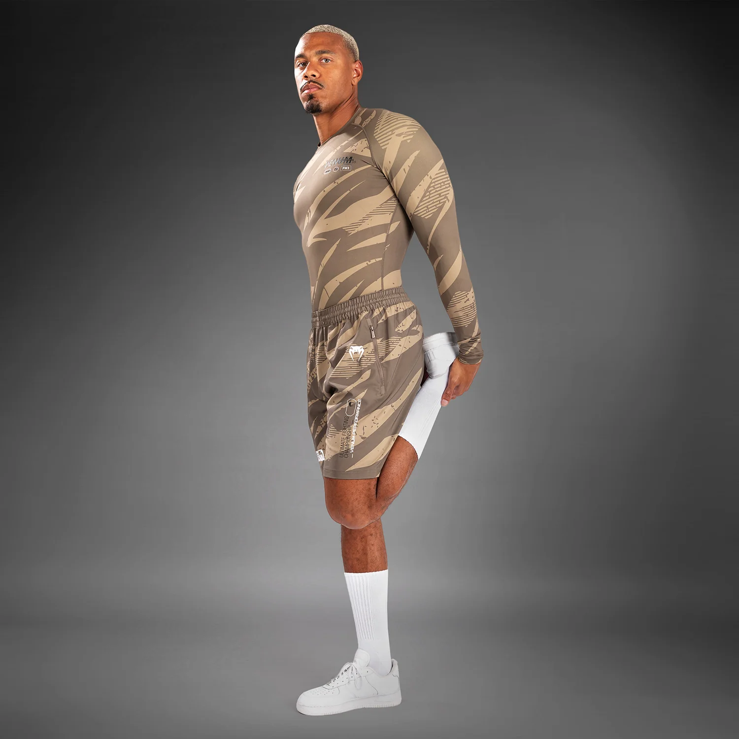 UFC Adrenaline by Venum Fight Week Performance Men’s Shorts - Desert Camo - Image 3