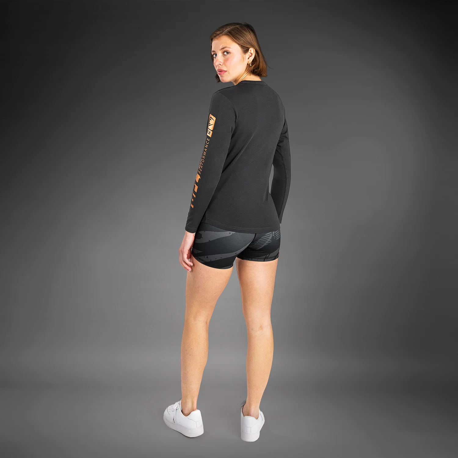 UFC Adrenaline by Venum Fight Week Women’s Long Sleeve Cotton T-Shirt - Charcoal Grey - Image 6