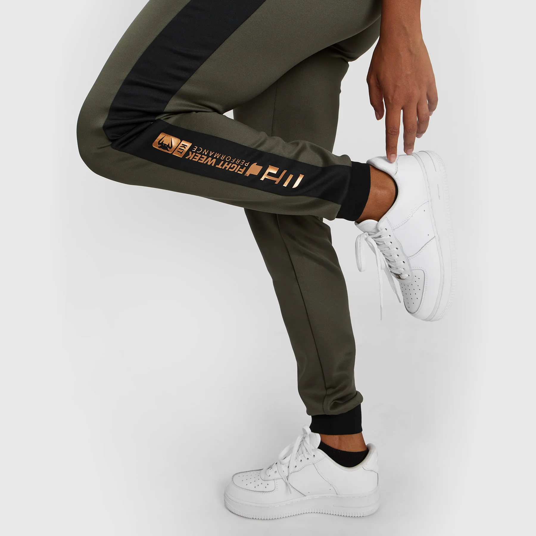 UFC Adrenaline by Venum Fight Week  Women’s Performance Jogging Pants - Khaki/Bronze - Image 10