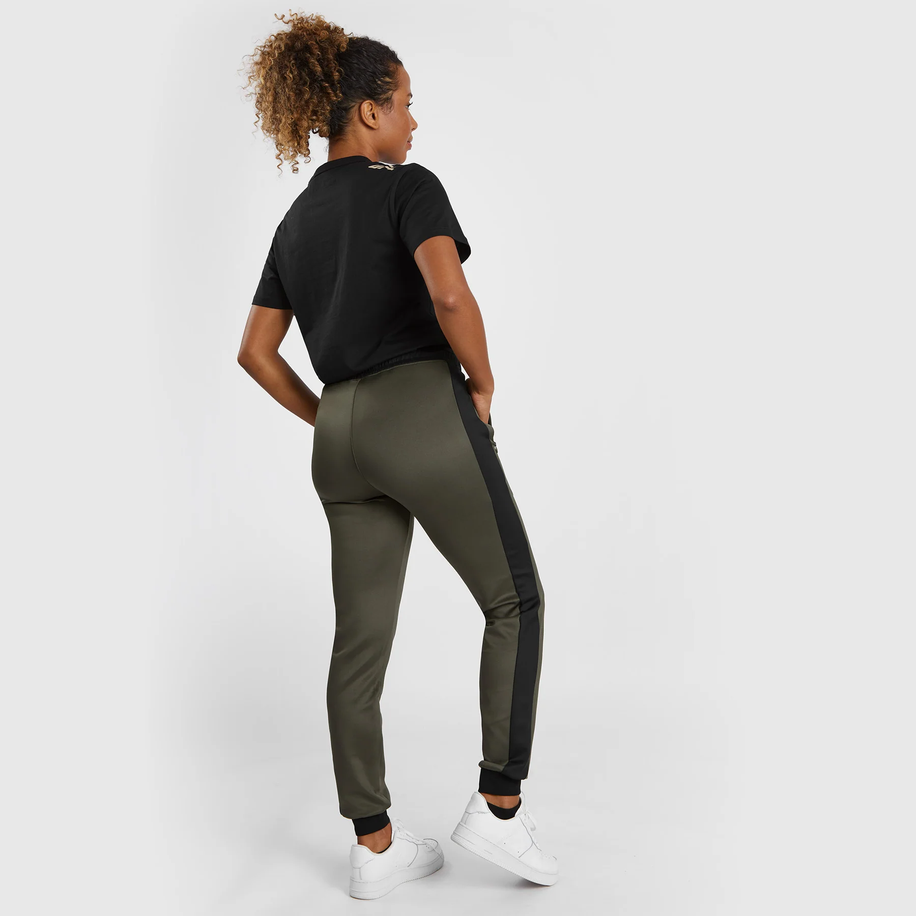 UFC Adrenaline by Venum Fight Week  Women’s Performance Jogging Pants - Khaki/Bronze - Image 7