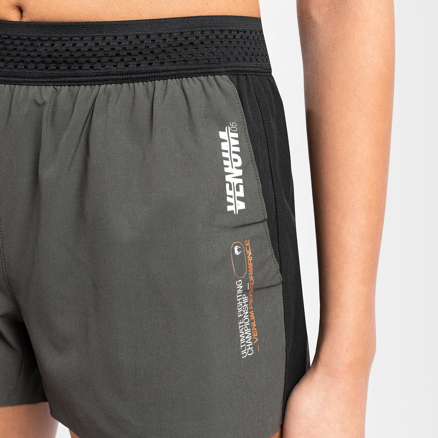 UFC Adrenaline by Venum Fight Week Women’s Performance Short - Khaki - Image 3