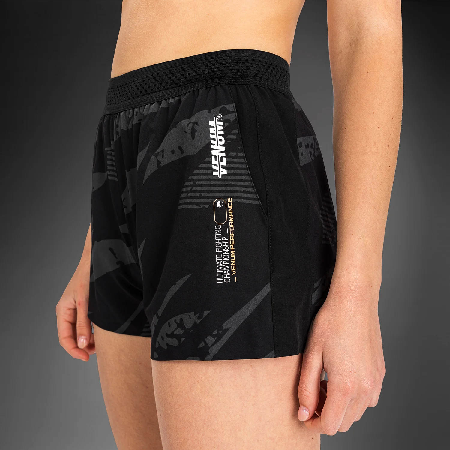 UFC Adrenaline by Venum Fight Week Women’s Performance Short - Urban Camo - Image 7