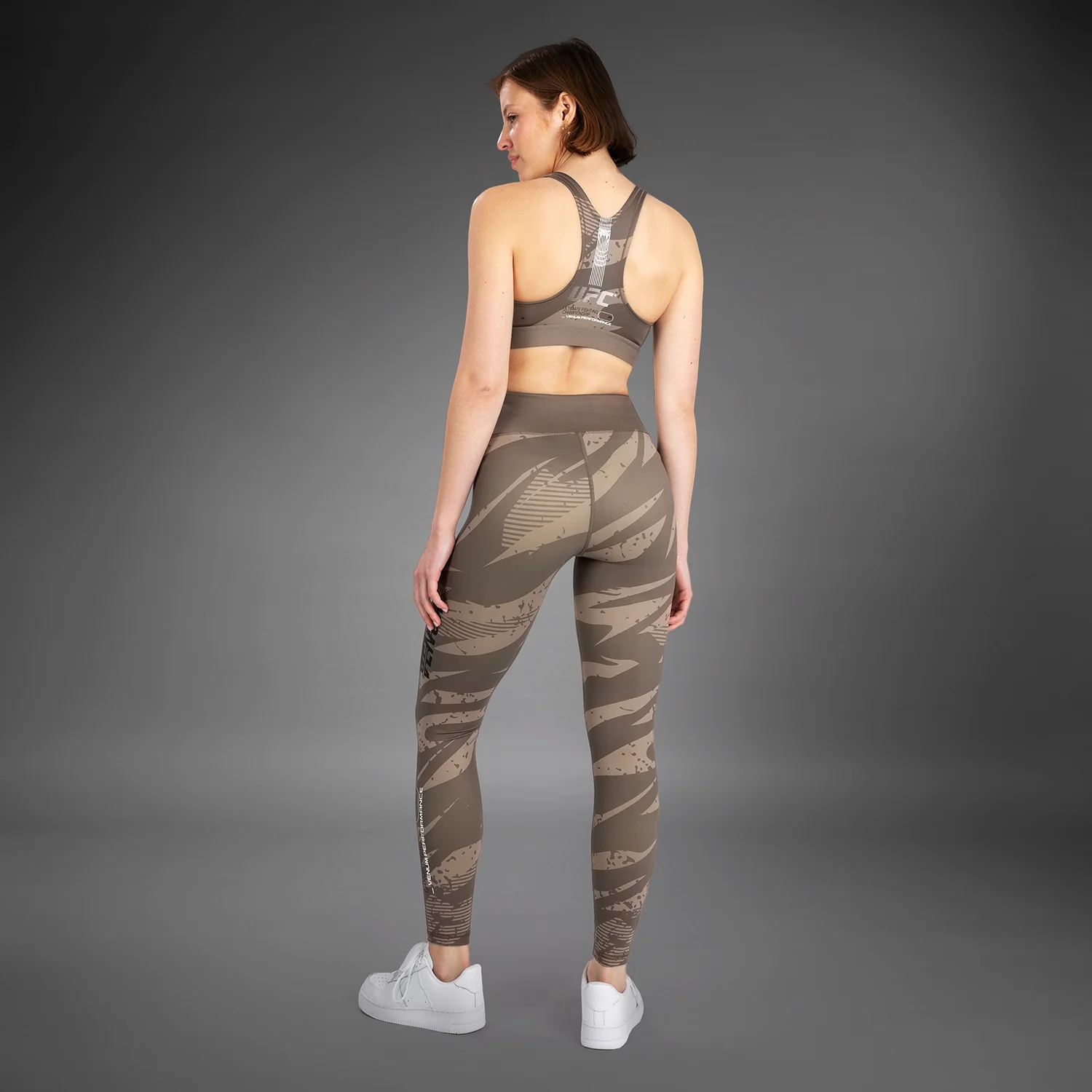 UFC Adrenaline by Venum Fight Week Women’s Performance Tight - Desert Camo - Image 8
