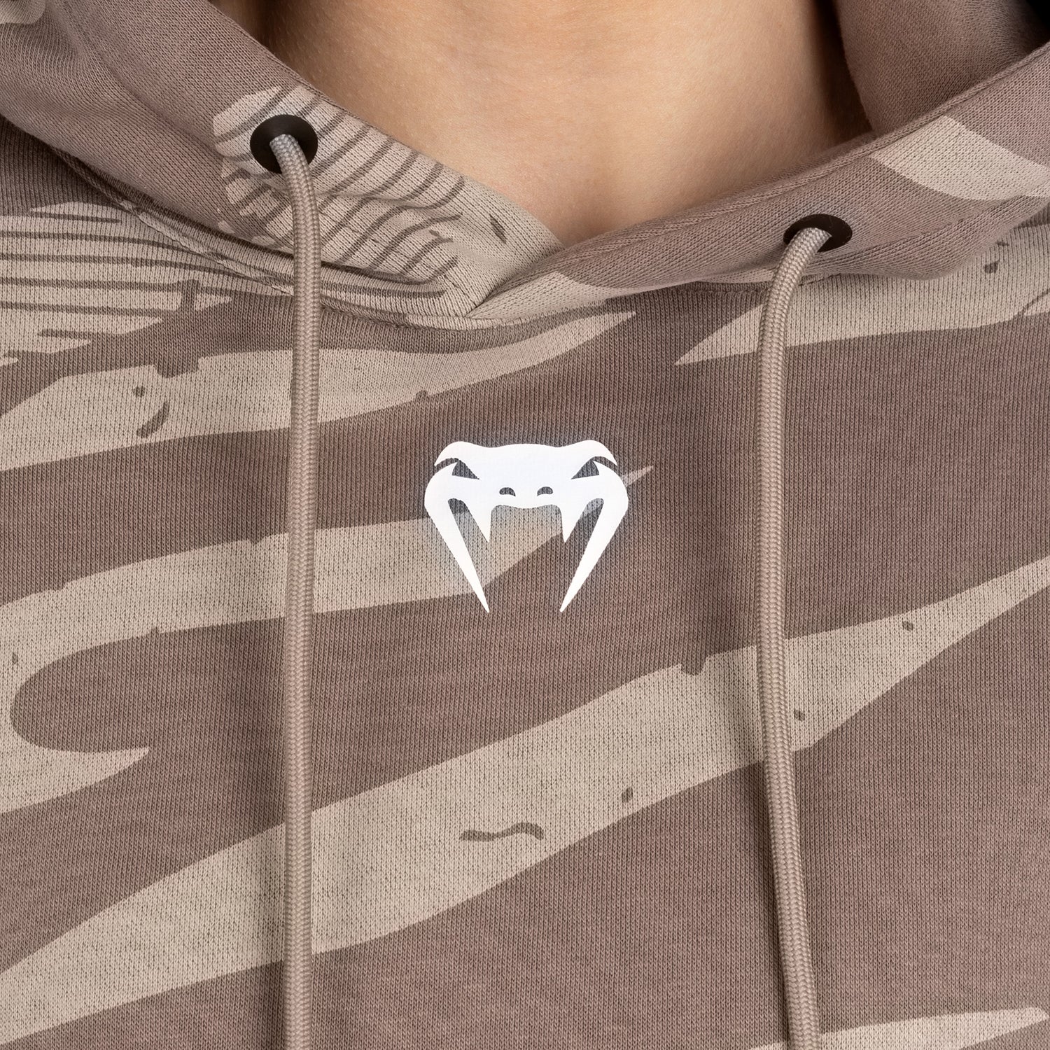 UFC Adrenaline by Venum Fight Week Women’s Pullover Hoodie - Desert Camo - Image 9