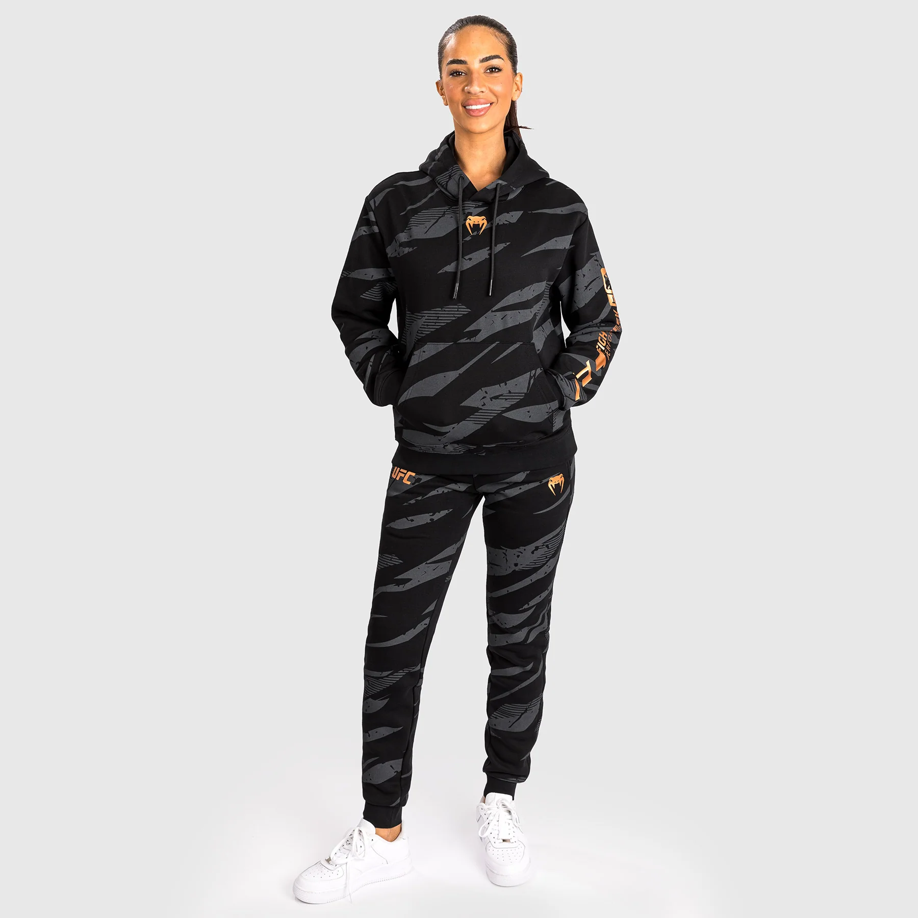 UFC Adrenaline by Venum Fight Week Women’s Pullover Hoodie - Urban Camo - Image 3