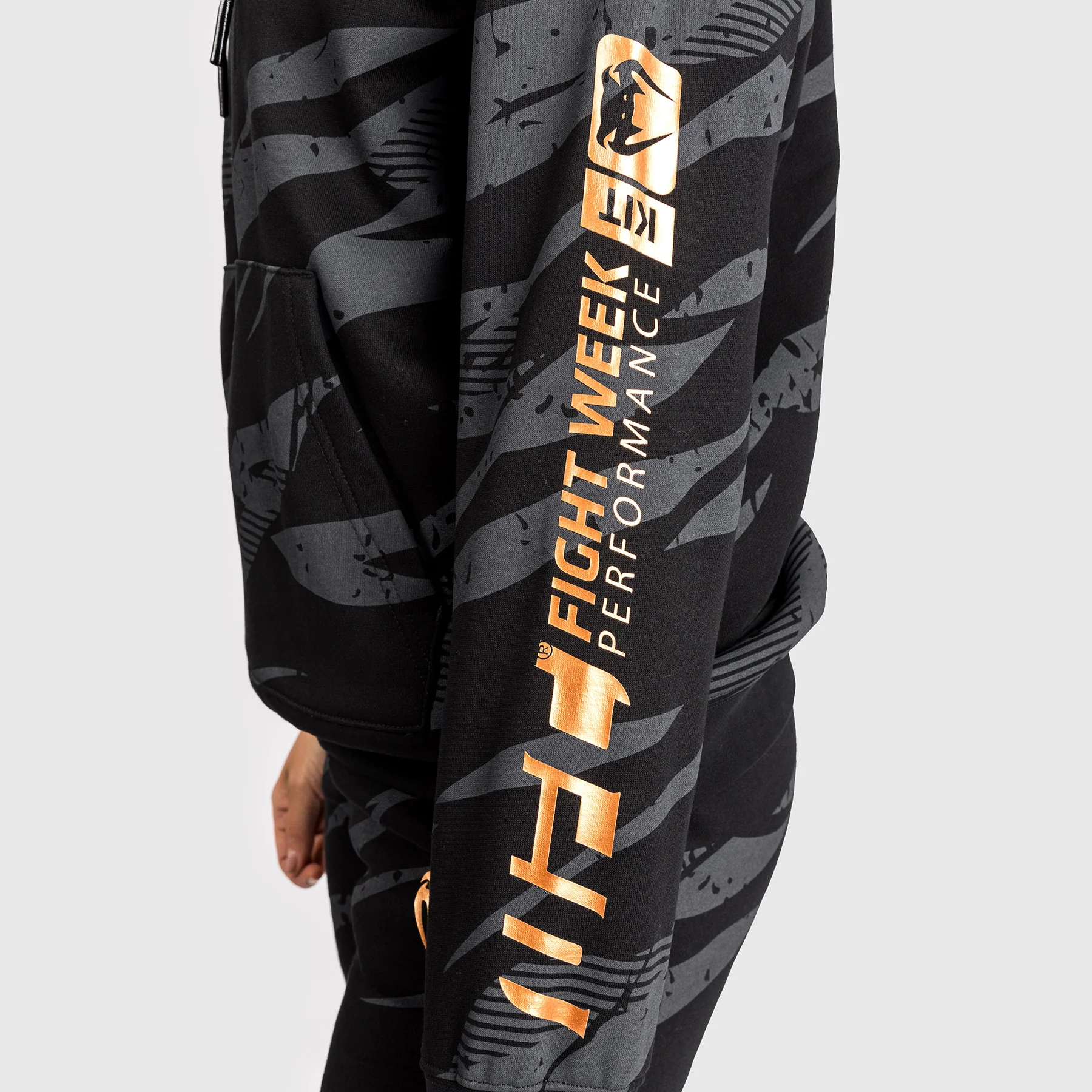 UFC Adrenaline by Venum Fight Week Women’s Pullover Hoodie - Urban Camo - Image 5