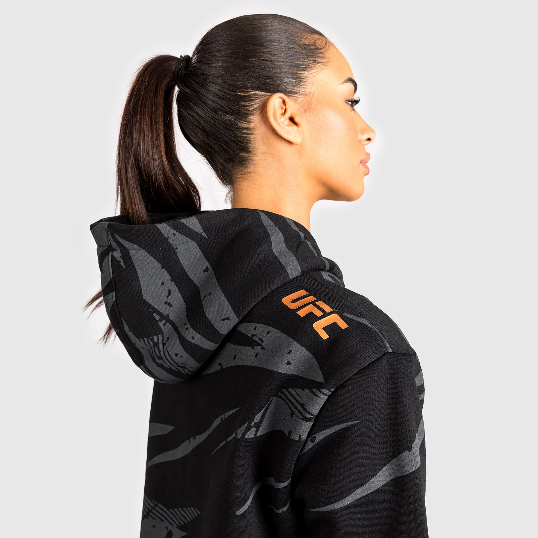 UFC Adrenaline by Venum Fight Week Women’s Pullover Hoodie - Urban Camo - Image 7