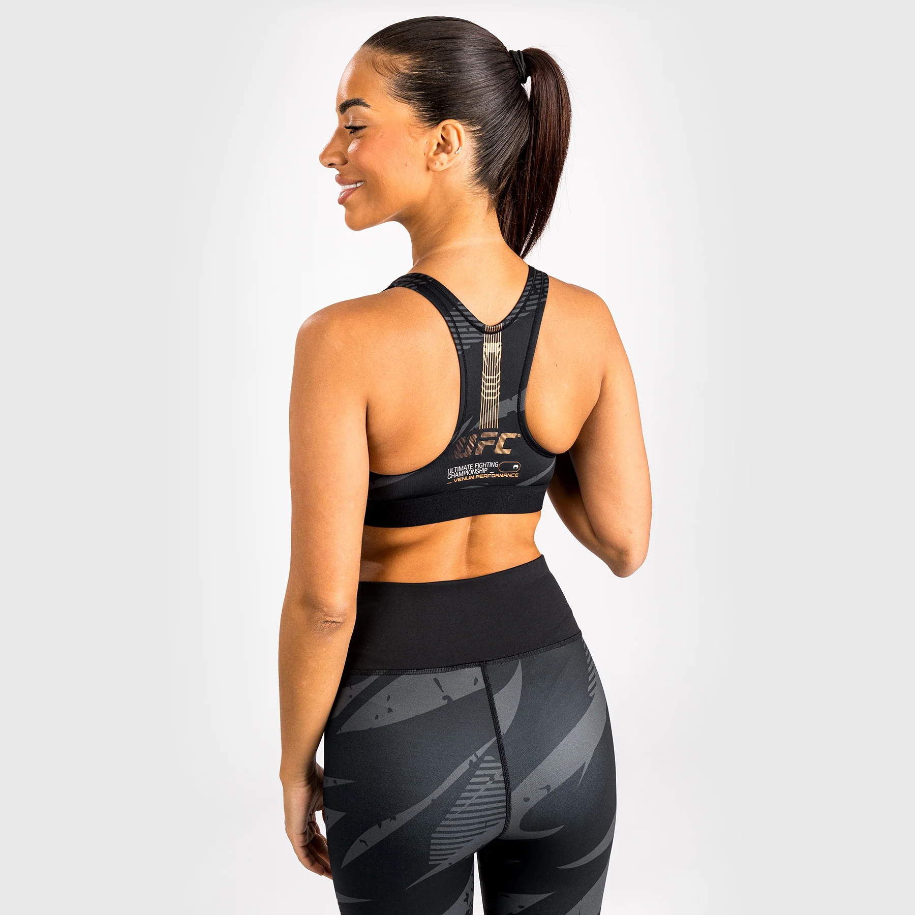 UFC Adrenaline by Venum Fight Week Women’s Sports Bra - Urban Camo - Image 5