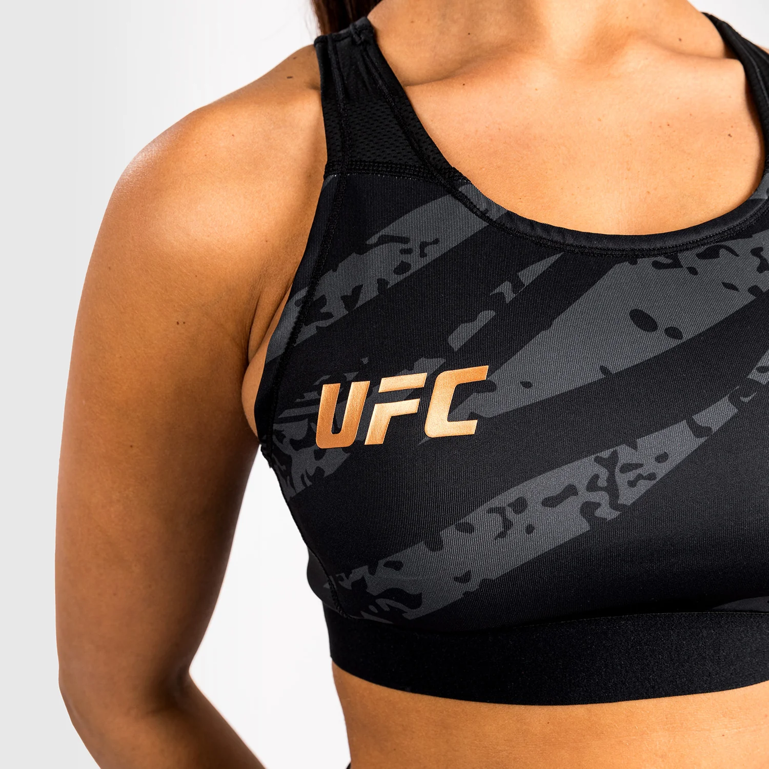 UFC Adrenaline by Venum Fight Week Women’s Sports Bra - Urban Camo - Image 6