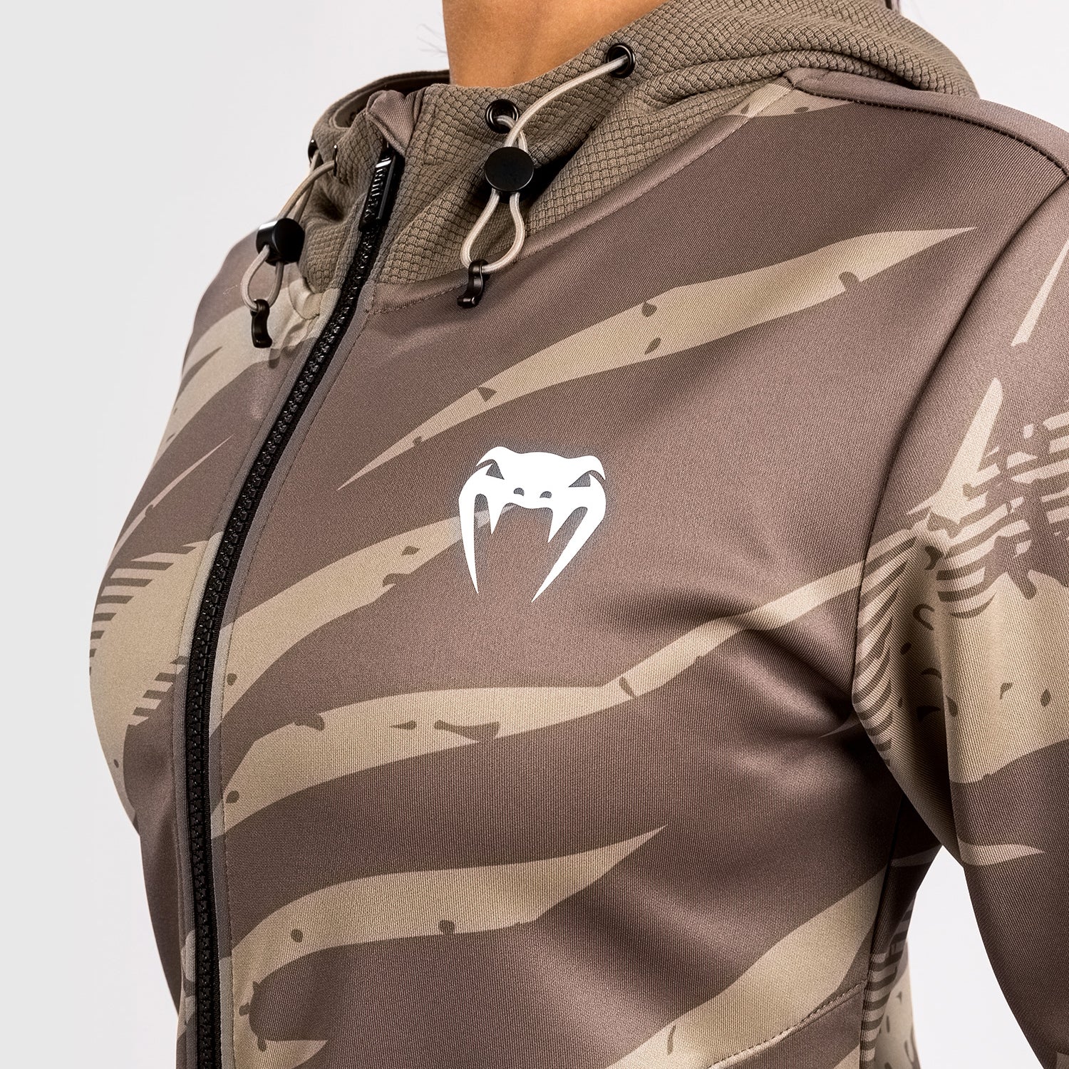 UFC Adrenaline by Venum Fight Week Women’s Zip Hoodie - Desert Camo - Image 5