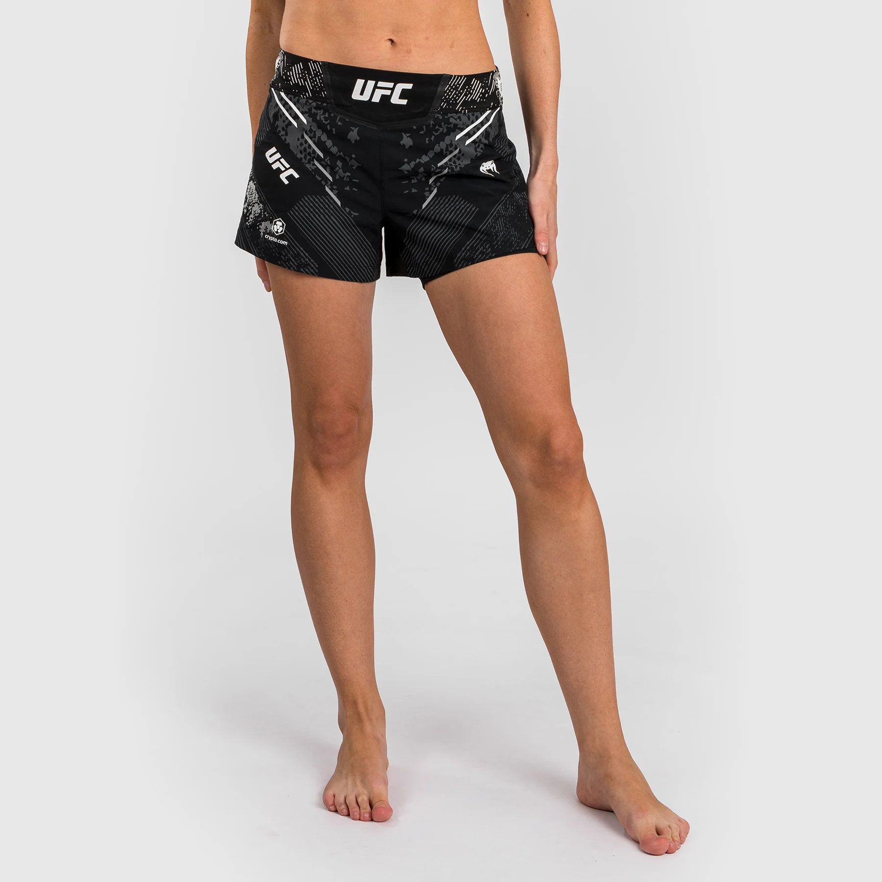 UFC Adrenaline by Venum Personalized Authentic Fight Night Women’s Fight Short - Black - Image 3
