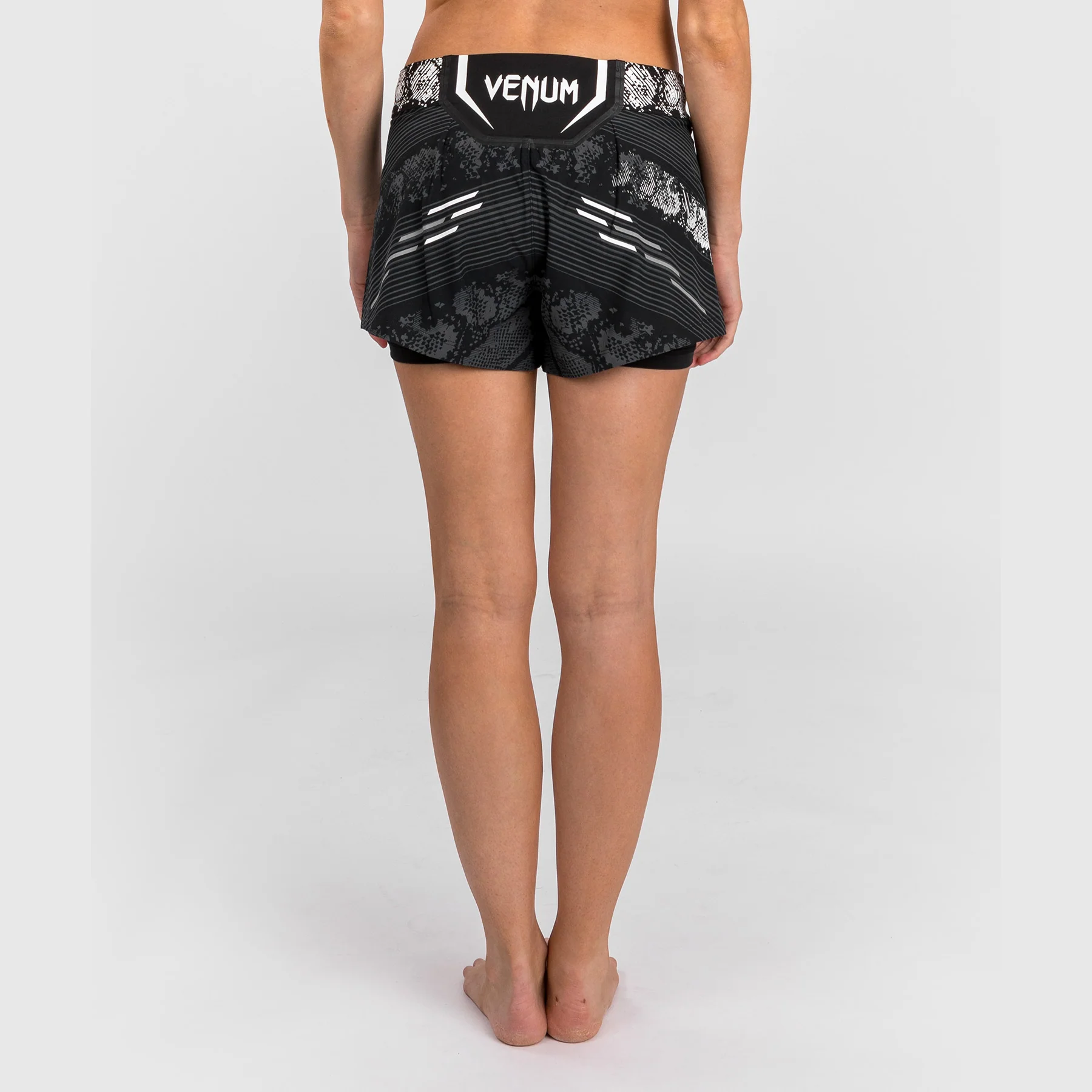 UFC Adrenaline by Venum Personalized Authentic Fight Night Women’s Fight Short - Black - Image 4