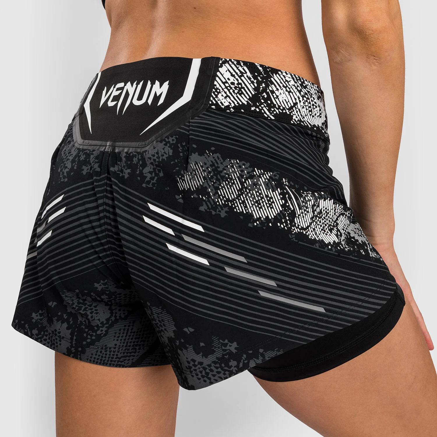 UFC Adrenaline by Venum Personalized Authentic Fight Night Women’s Fight Short - Black - Image 9
