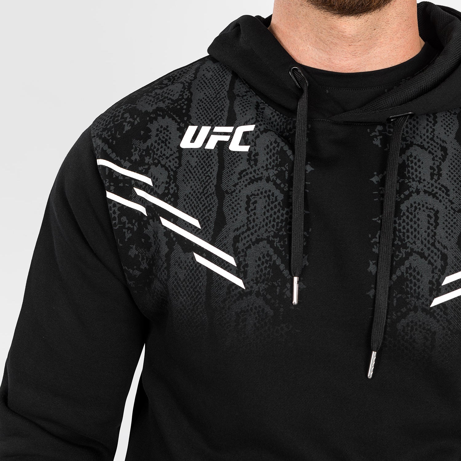 UFC Adrenaline by Venum Replica Men’s Pullover Hoodie - Black - Image 3