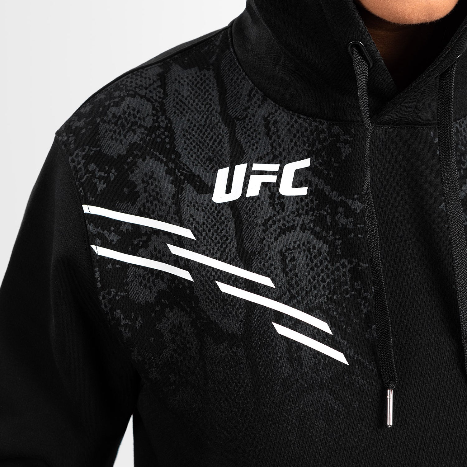 UFC Adrenaline by Venum Replica Women’s Pullover Hoodie - Black - Image 5
