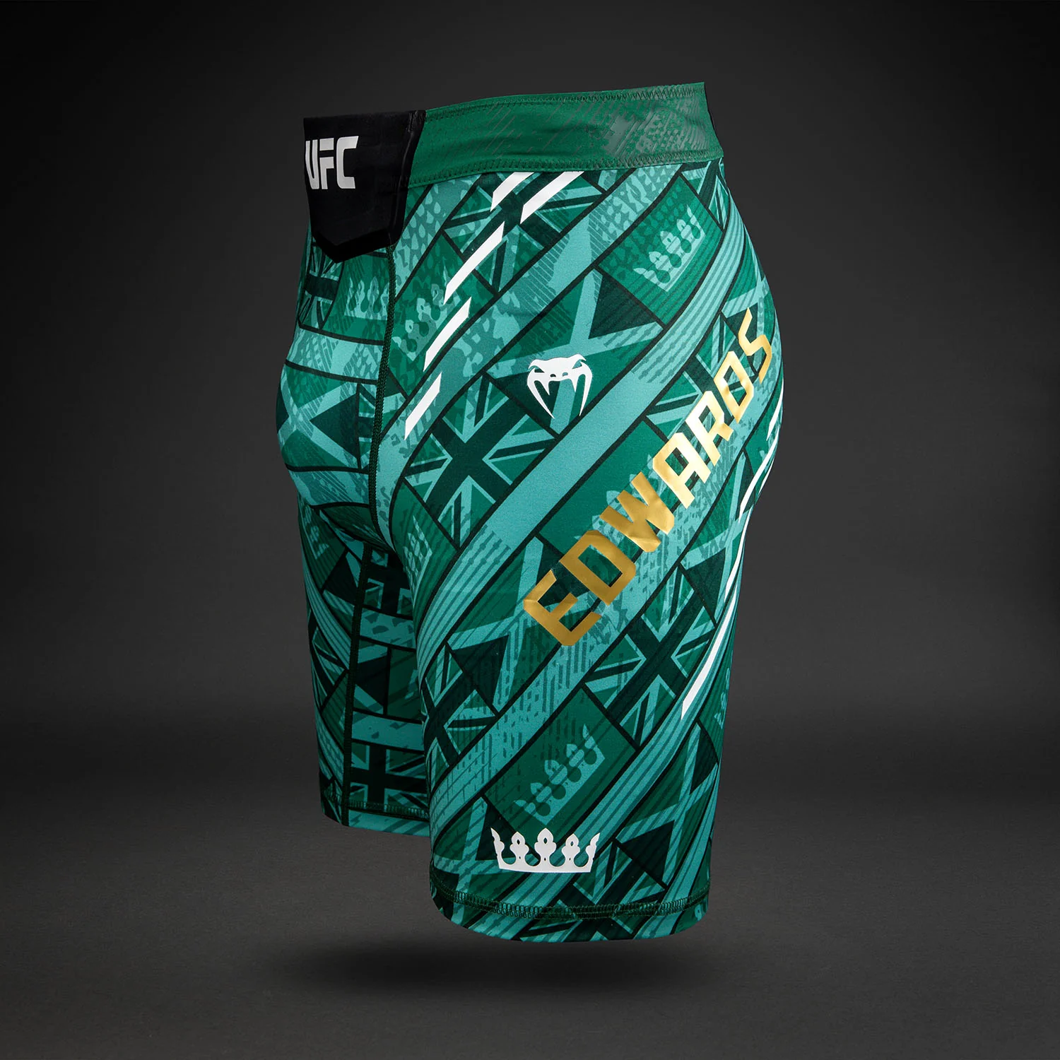 Men's UFC Unrivaled by Venum Green Leon Edwards Vale Tudo Short