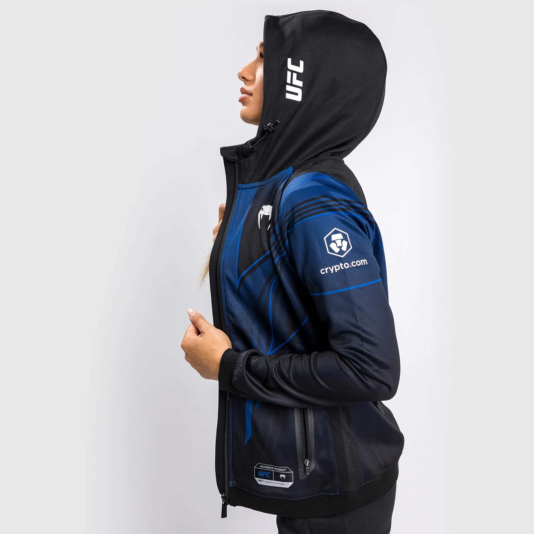 Ufc Authentic Fight Night 2.0 Kit By Venum Women's Walkout Hoodie - Midnight Edition - Image 5
