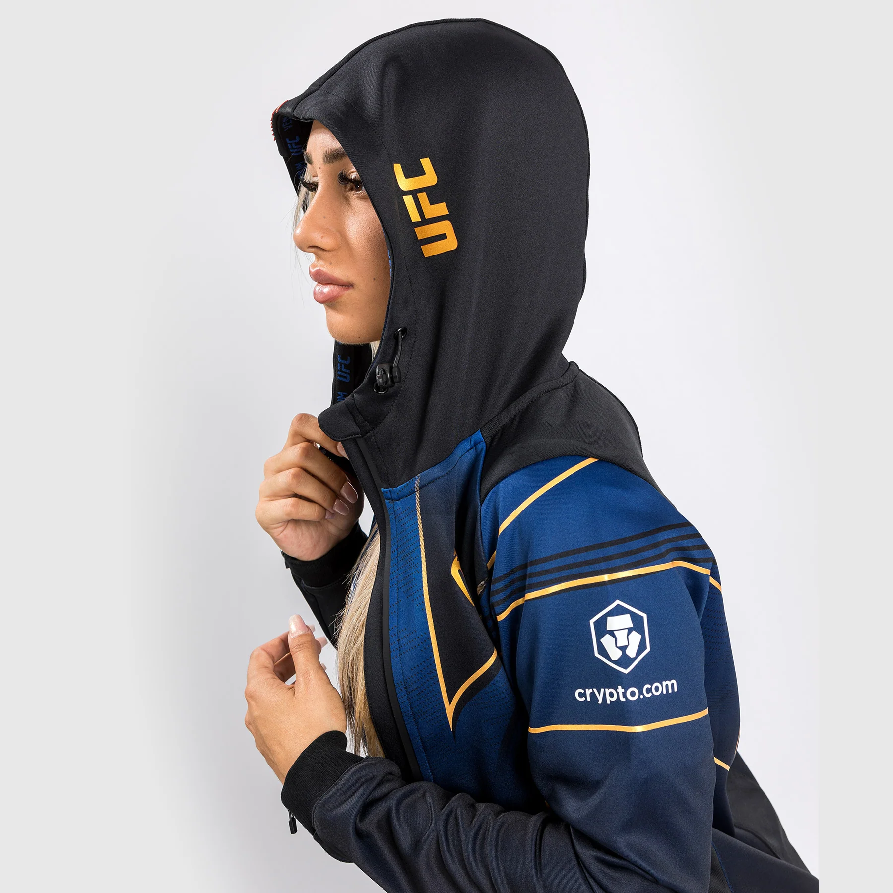 Ufc Authentic Fight Night 2.0 Kit By Venum Women's Walkout Hoodie - Midnight Edition - Champion - Image 5