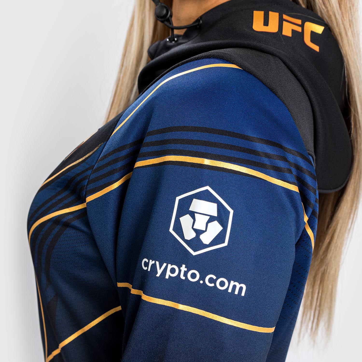 Ufc Authentic Fight Night 2.0 Kit By Venum Women's Walkout Hoodie - Midnight Edition - Champion - Image 8