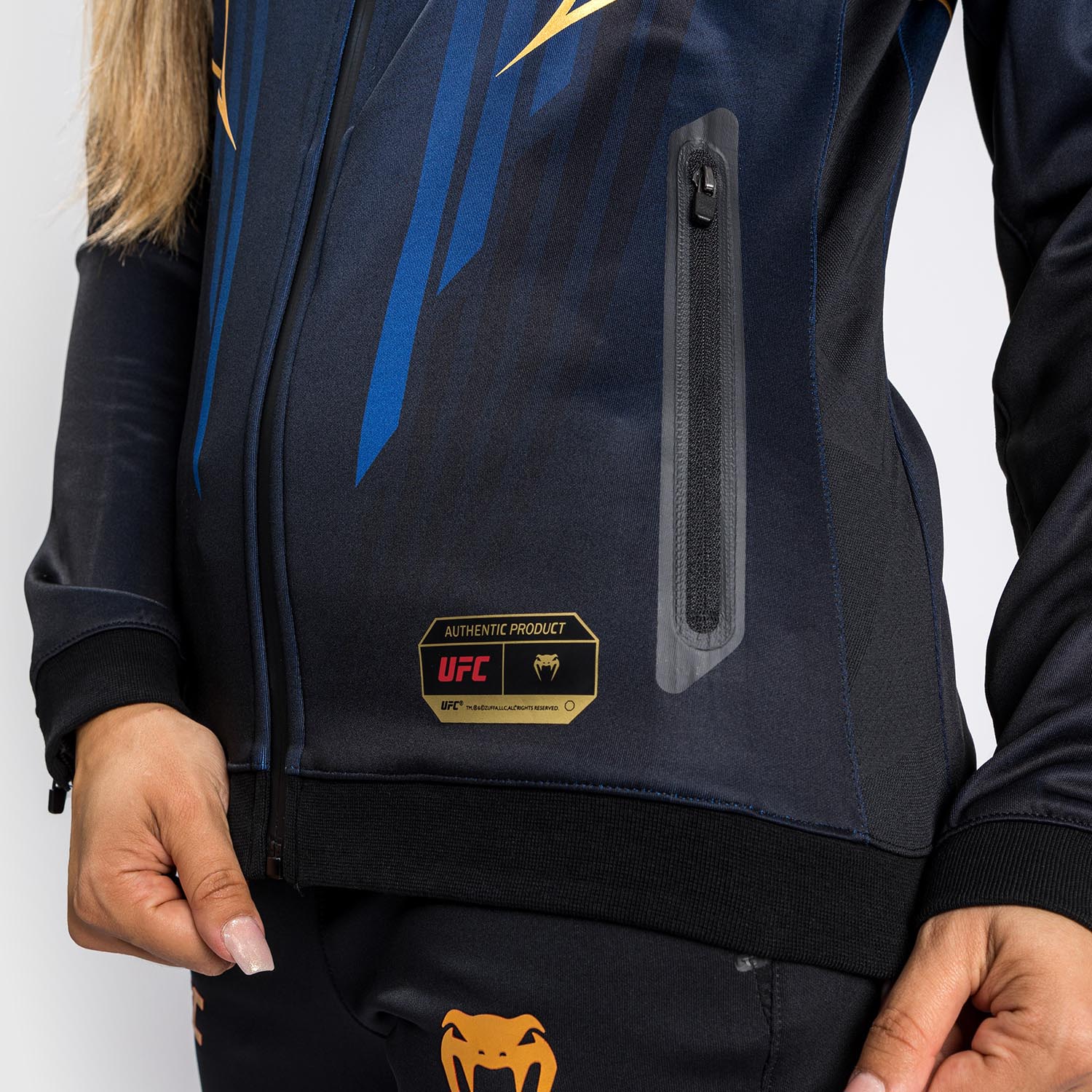 Ufc Authentic Fight Night 2.0 Kit By Venum Women's Walkout Hoodie - Midnight Edition - Champion - Image 9