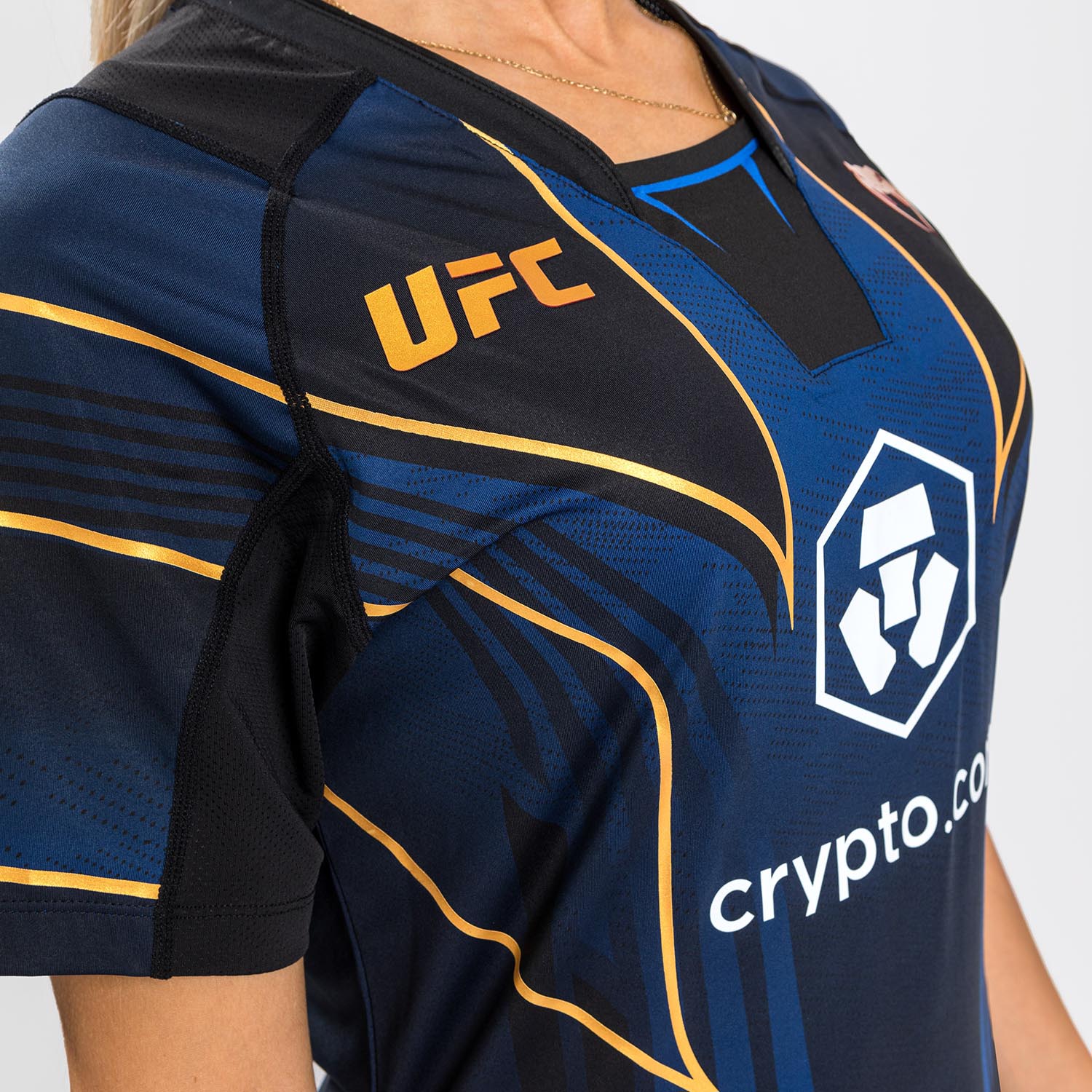 UFC Authentic Fight Night 2.0 Kit By Venum Women's Walkout Jersey - Midnight Edition - Champion - Image 4