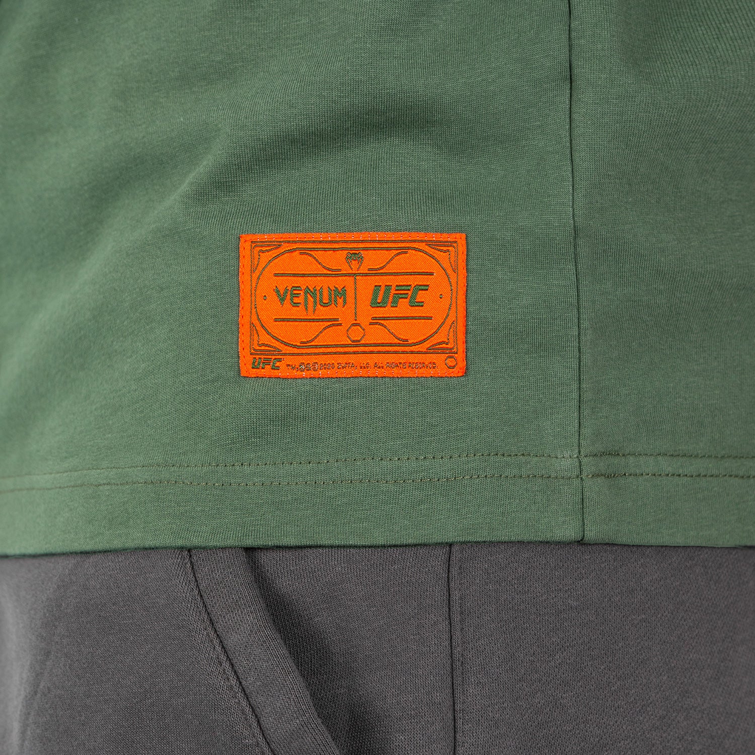UFC by Venum Ulti-Man T-Shirt - Khaki/Orange - Image 4