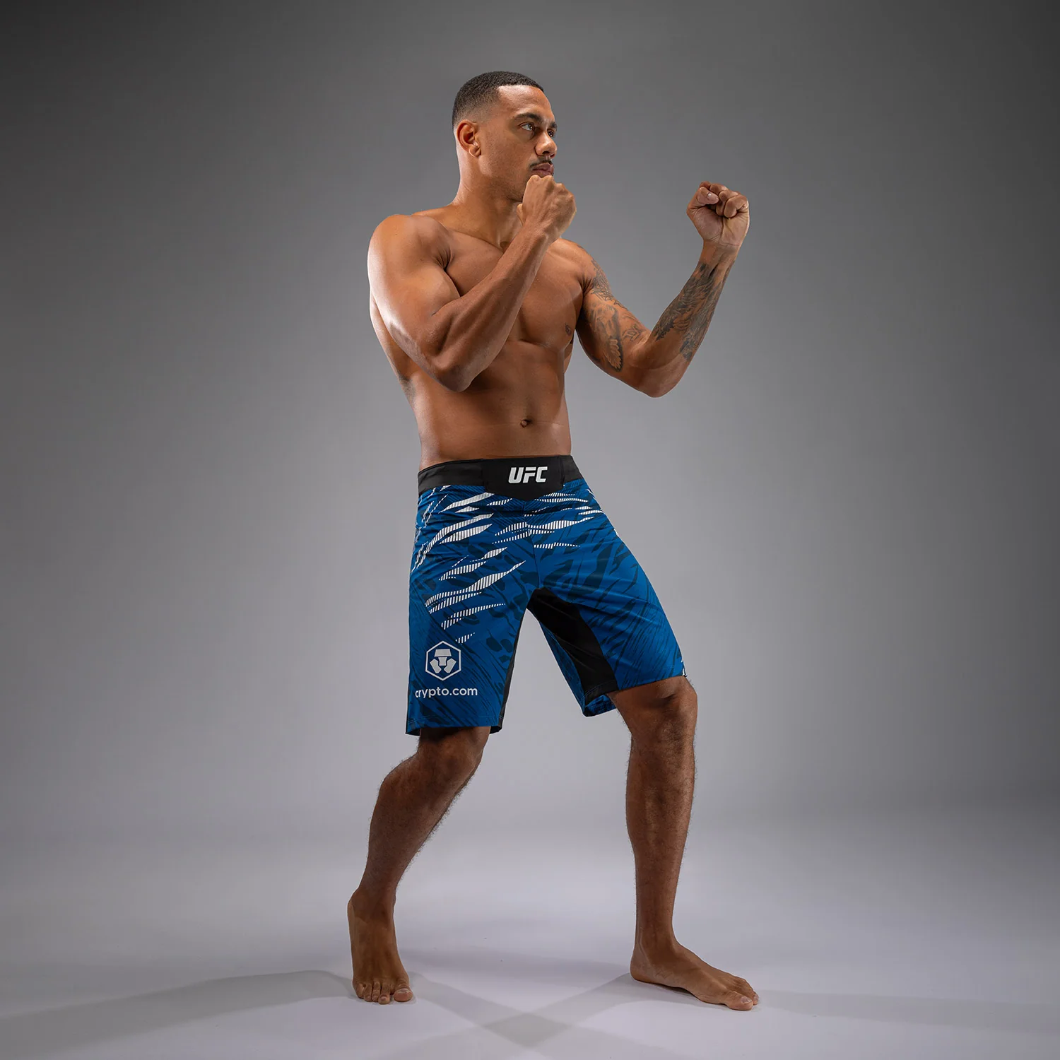 UFC Fusion by Venum Authentic Fight Night Men’s Fight Short - Long Fit - Blue - Image 5