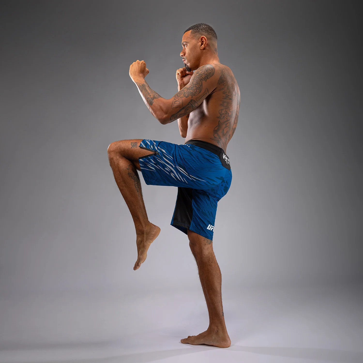 UFC Fusion by Venum Authentic Fight Night Men’s Fight Short - Long Fit - Blue - Image 7
