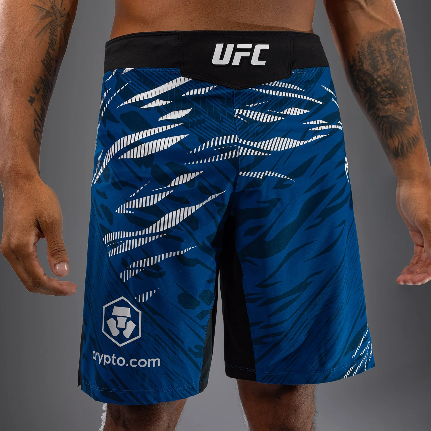 UFC Fusion by Venum Authentic Fight Night Men’s Fight Short - Long Fit - Blue - Image 8