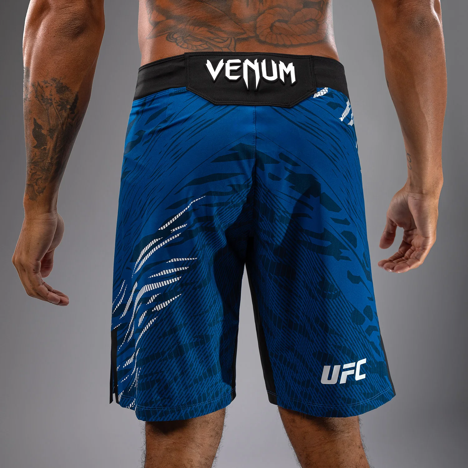 UFC Fusion by Venum Authentic Fight Night Men’s Fight Short - Long Fit - Blue - Image 9