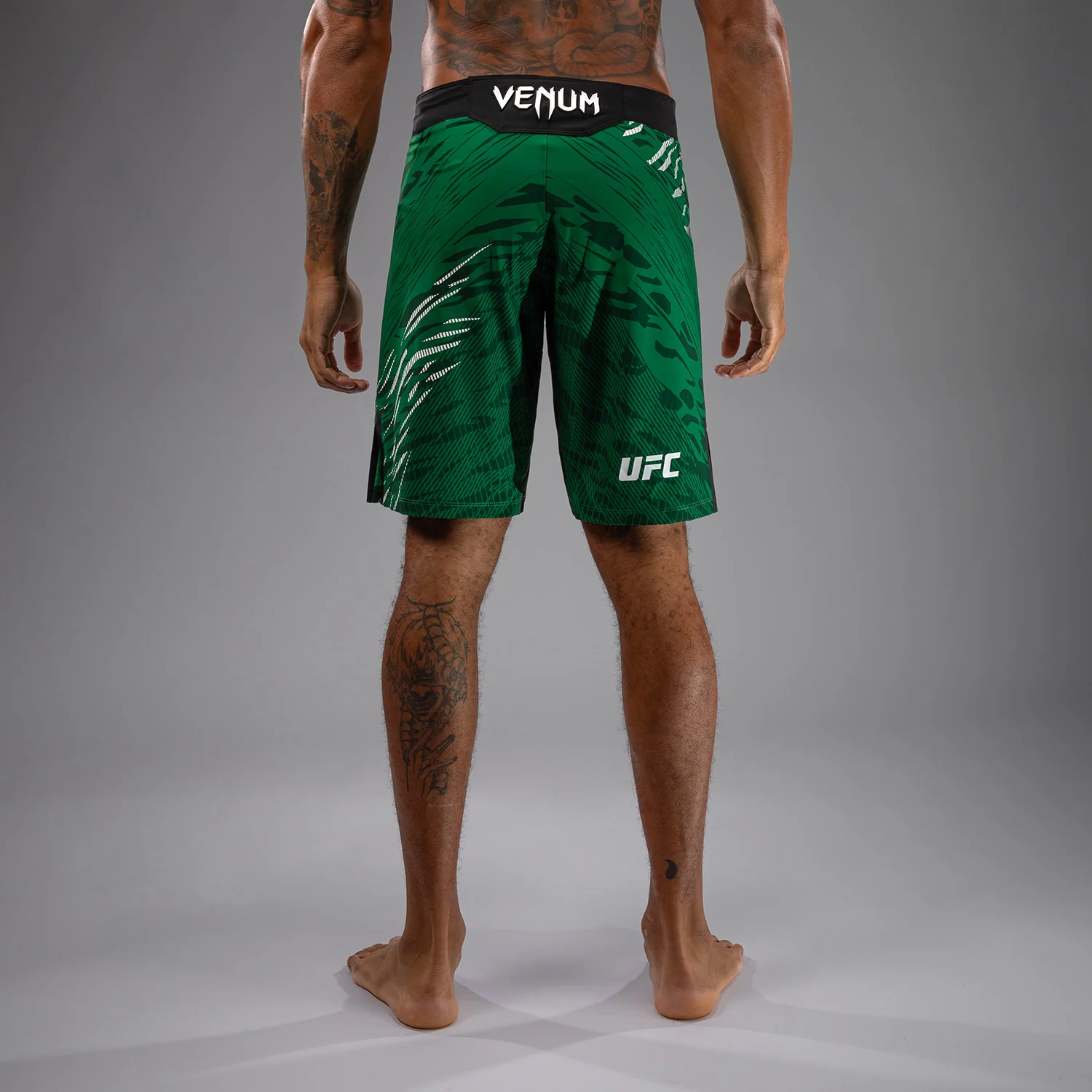 UFC Fusion by Venum Authentic Fight Night Men’s Fight Short - Long Fit - Green - Image 2