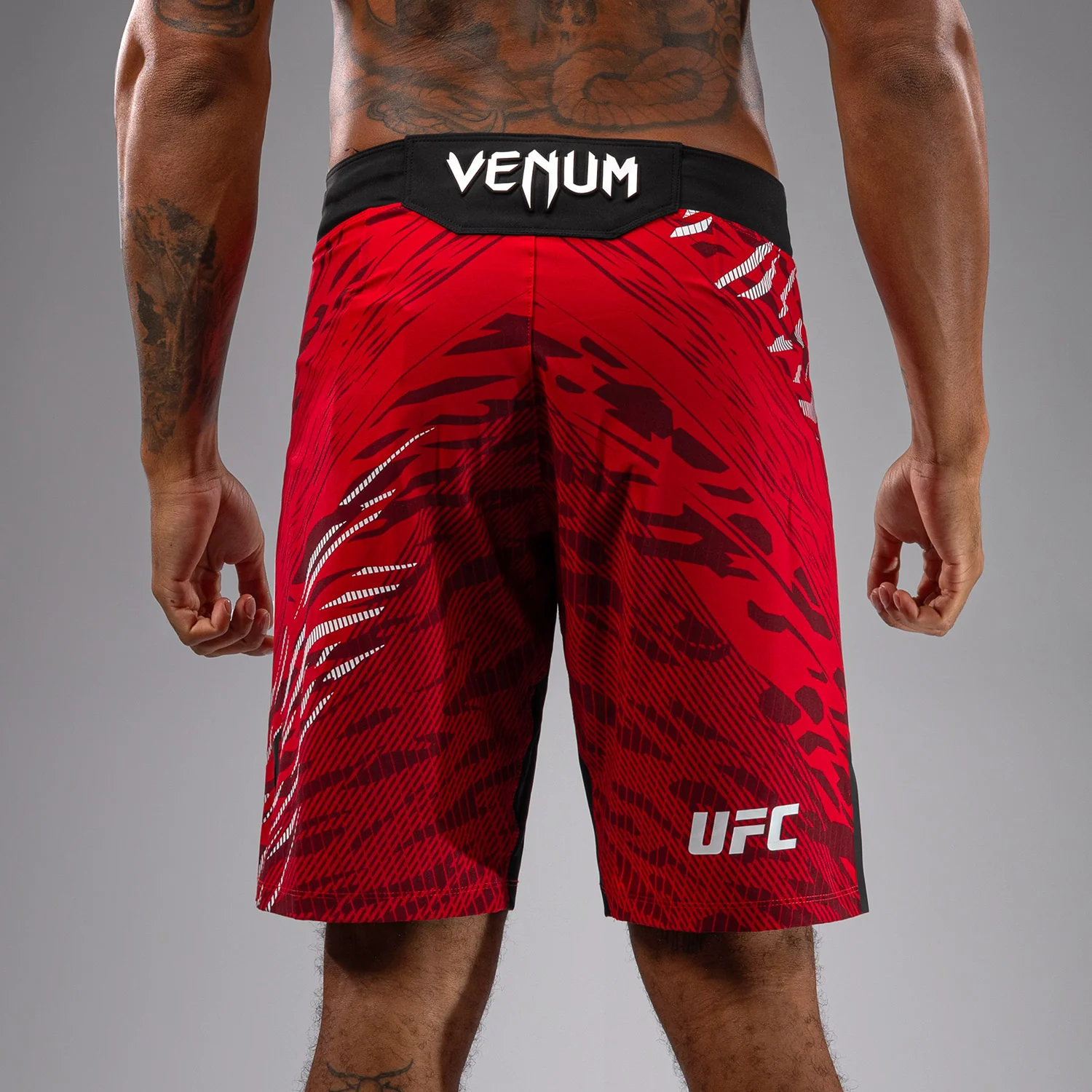 UFC Fusion by Venum Authentic Fight Night Men’s Fight Short - Long Fit - Red - Image 7