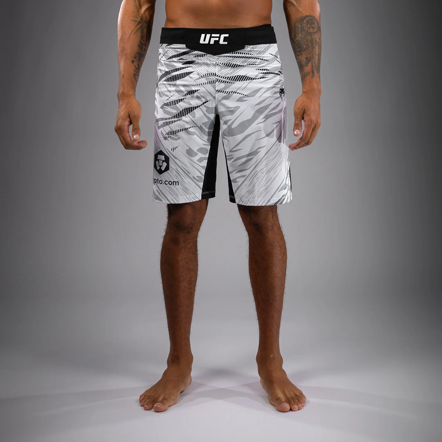 UFC Fusion by Venum Authentic Fight Night Men’s Fight Short - Long Fit - White