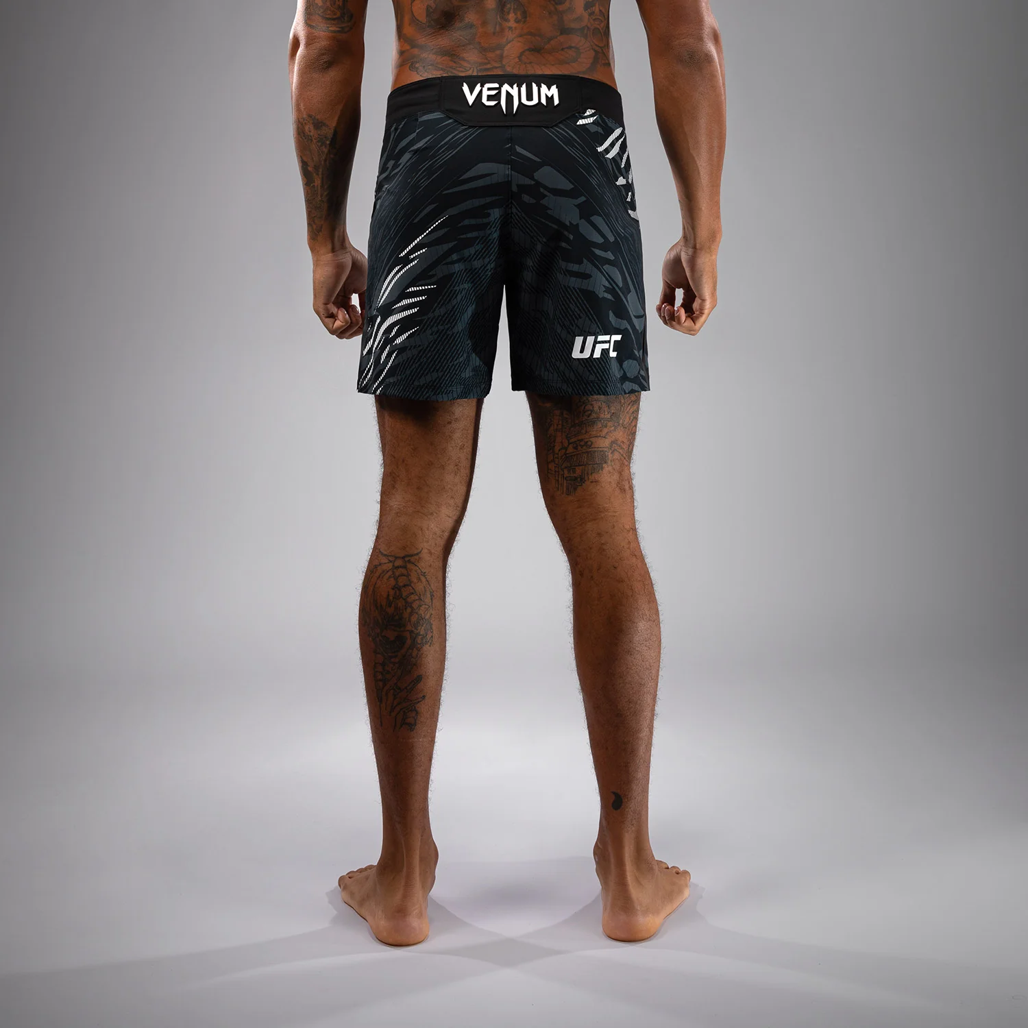 UFC Fusion by Venum Authentic Fight Night Men’s Fight Short - Short Fit - Black - Image 3