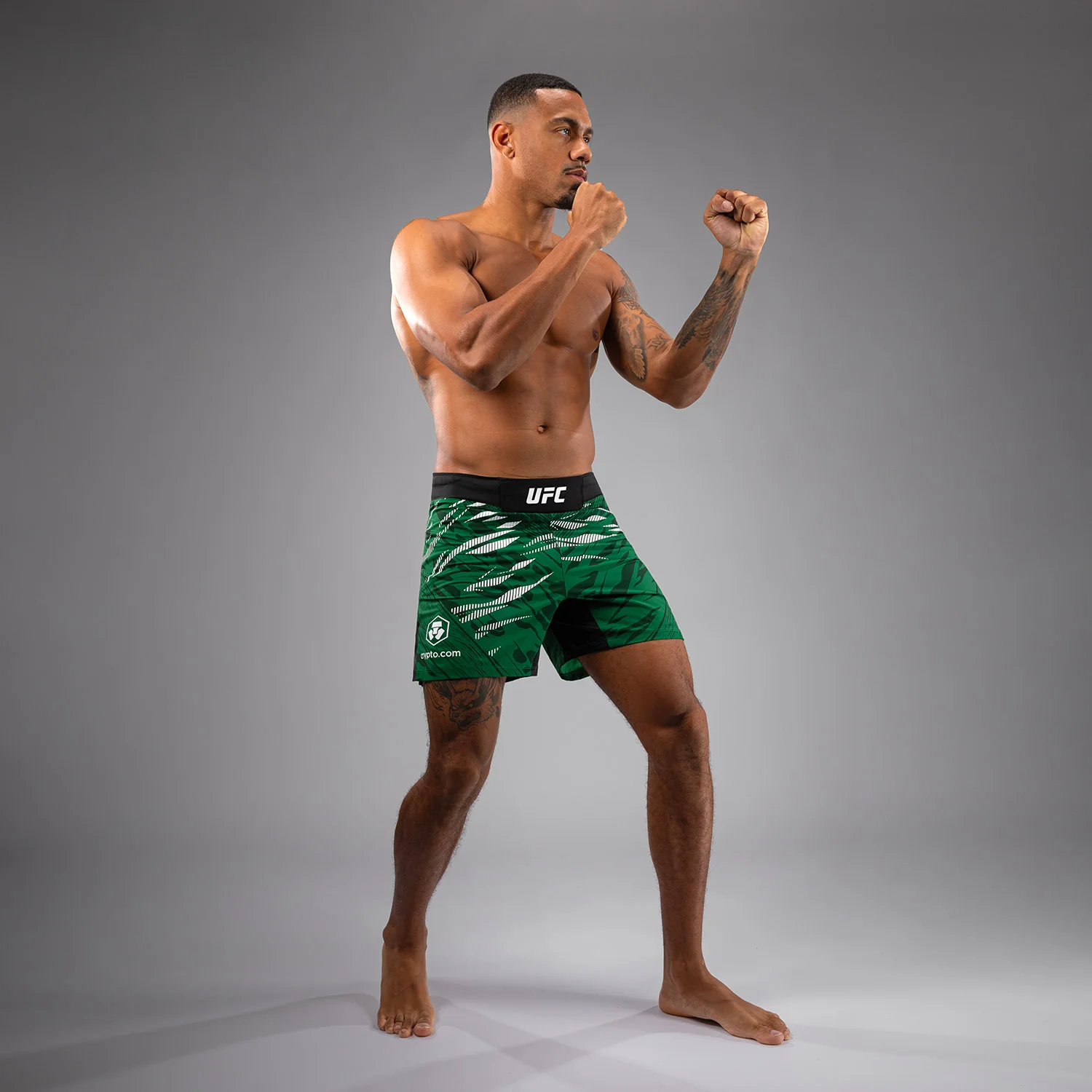 UFC Fusion by Venum Authentic Fight Night Men’s Fight Short - Short Fit - Green - Image 4