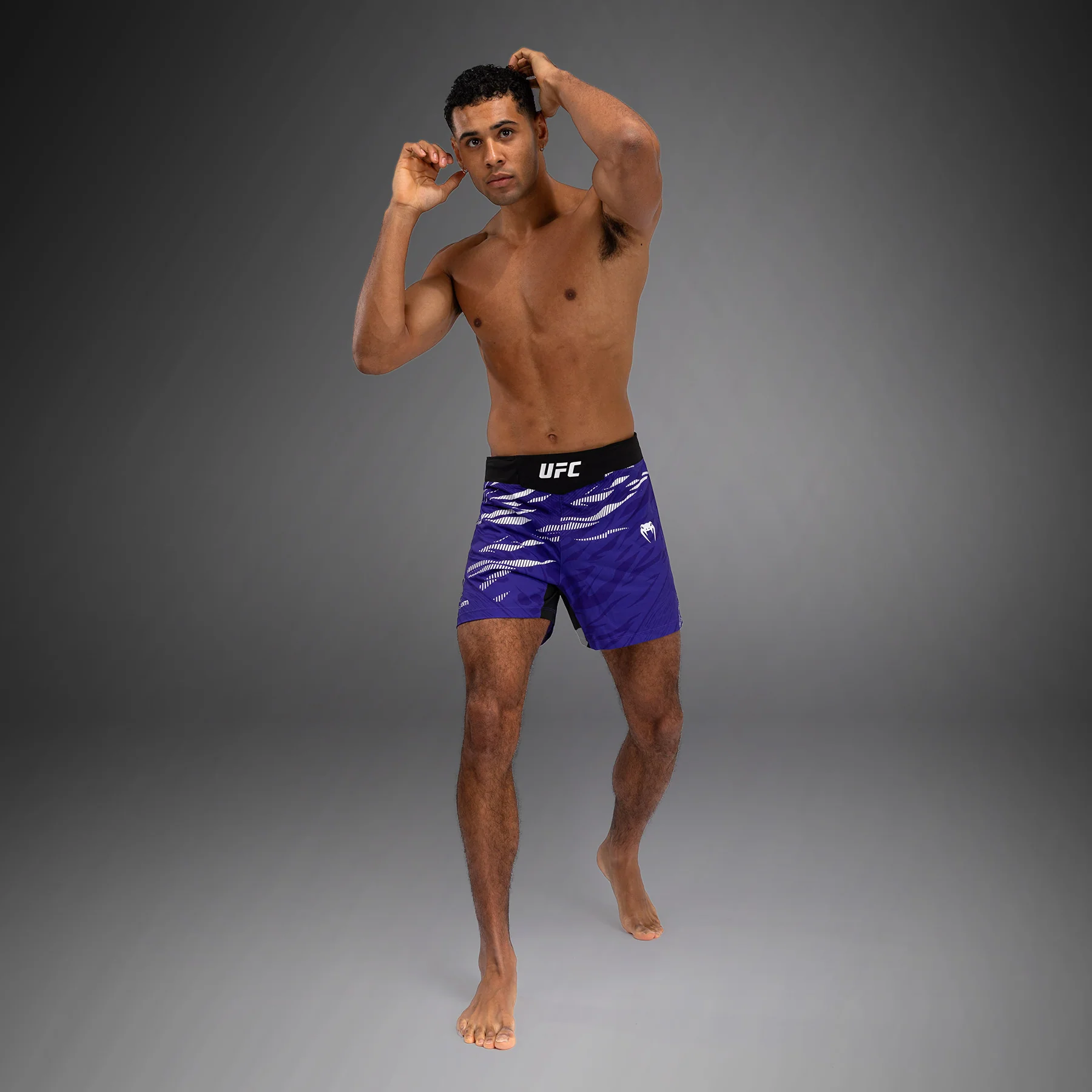 UFC Fusion by Venum Authentic Fight Night Men’s Fight Short - Short Fit - Purple - Image 3