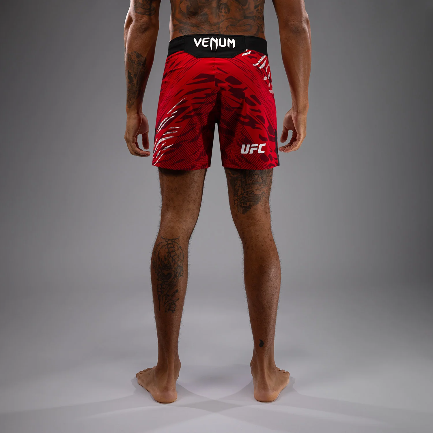 UFC Fusion by Venum Authentic Fight Night Men’s Fight Short - Short Fit - Red - Image 2