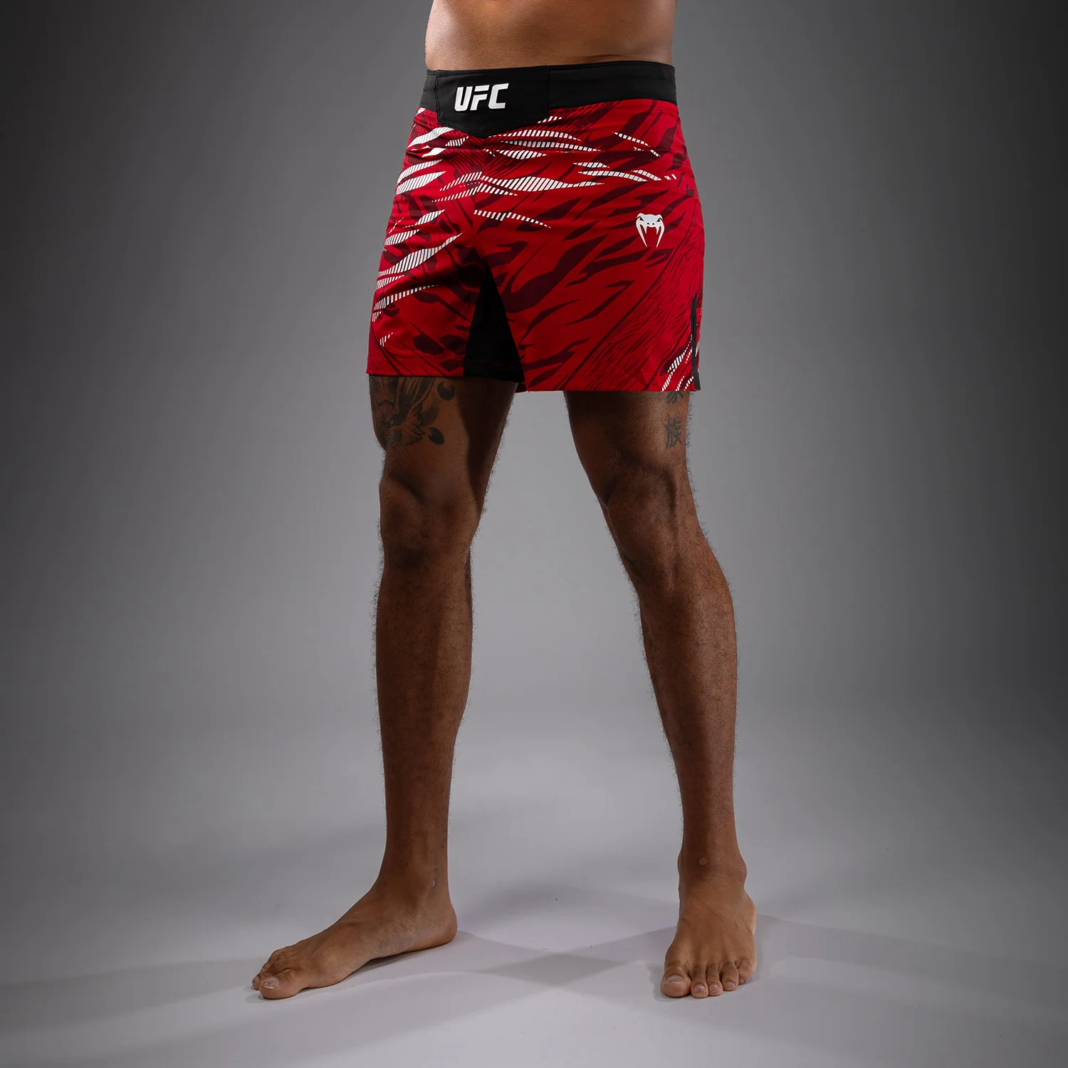 UFC Fusion by Venum Authentic Fight Night Men’s Fight Short - Short Fit - Red - Image 3