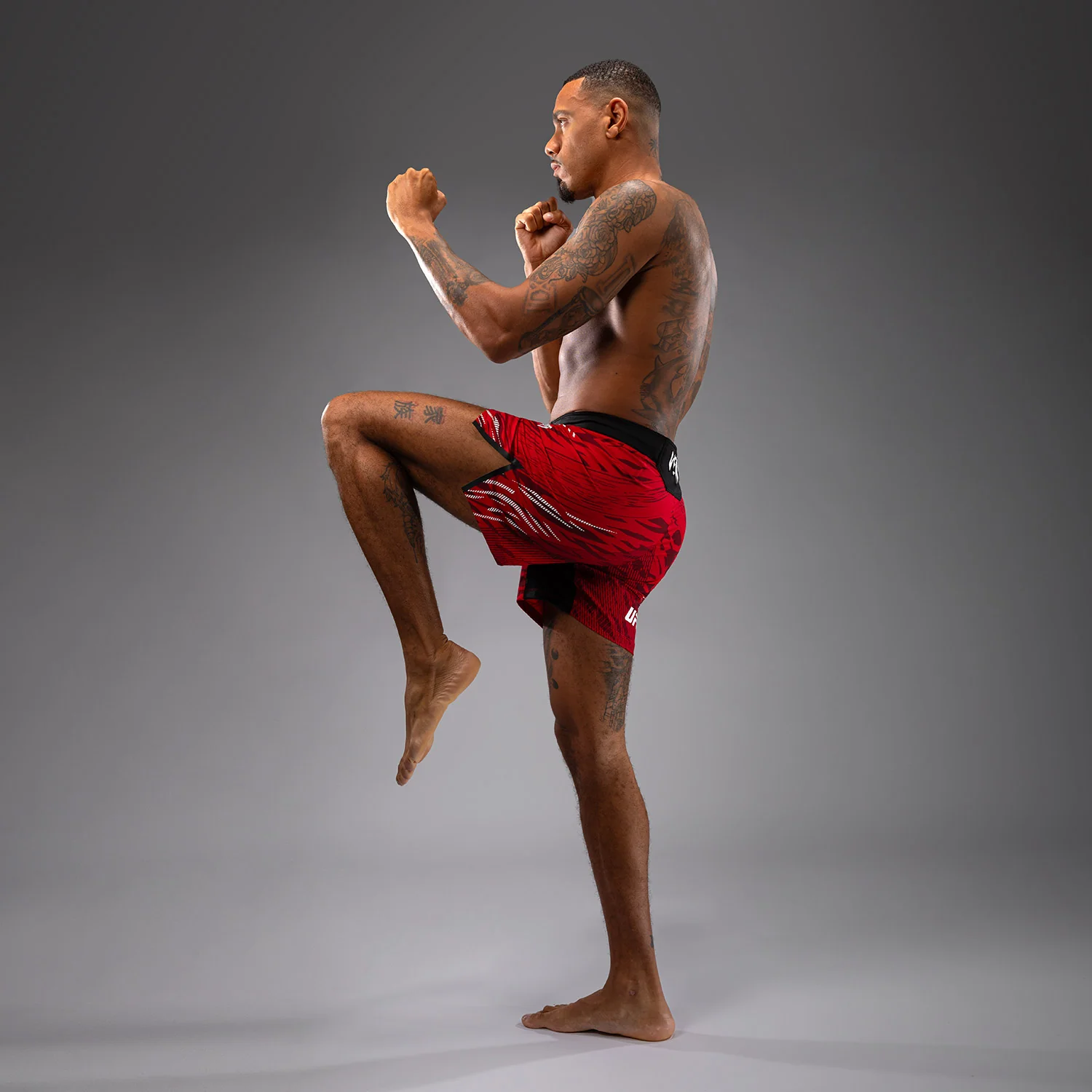 UFC Fusion by Venum Authentic Fight Night Men’s Fight Short - Short Fit - Red - Image 5