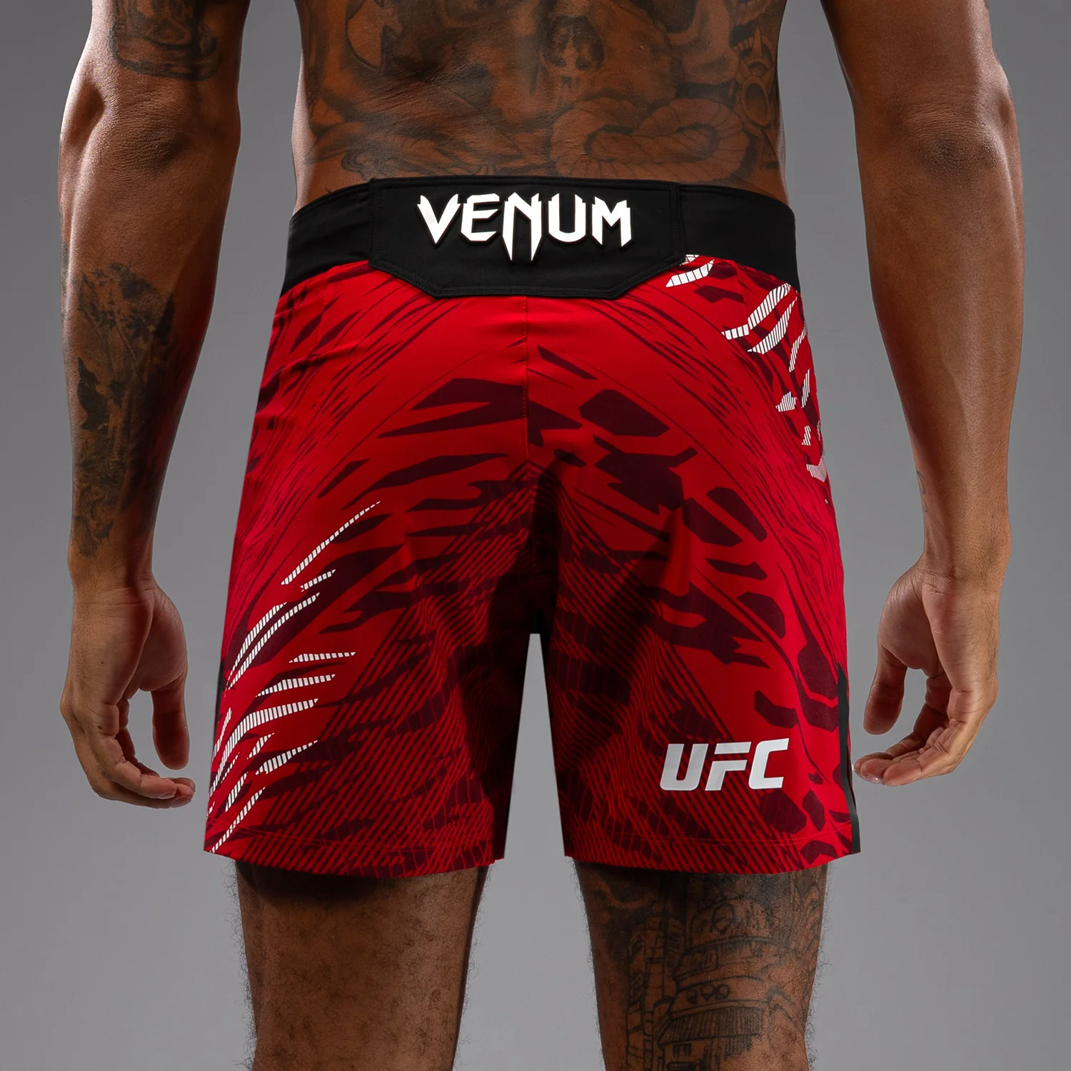 UFC Fusion by Venum Authentic Fight Night Men’s Fight Short - Short Fit - Red - Image 7