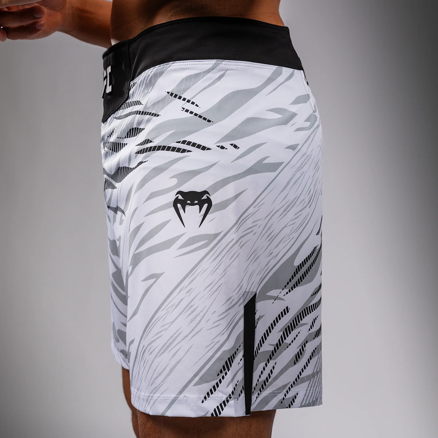 UFC Fusion by Venum Authentic Fight Night Men’s Fight Short - Short Fit - White - Image 6