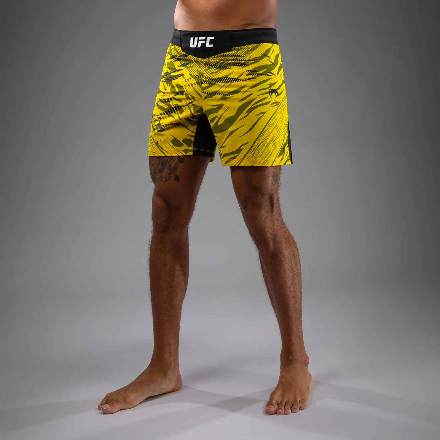 UFC Fusion by Venum Authentic Fight Night Men’s Fight Short - Short Fit - Yellow - Image 2